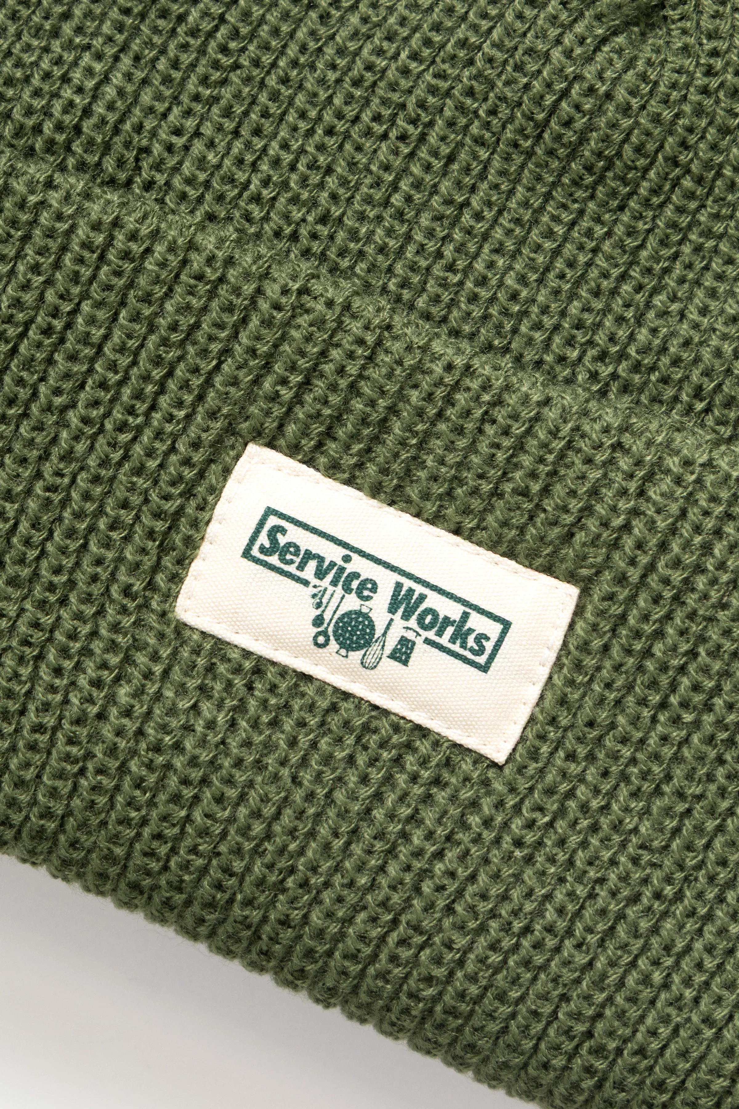 Tassel Beanie - Olive - Image 2