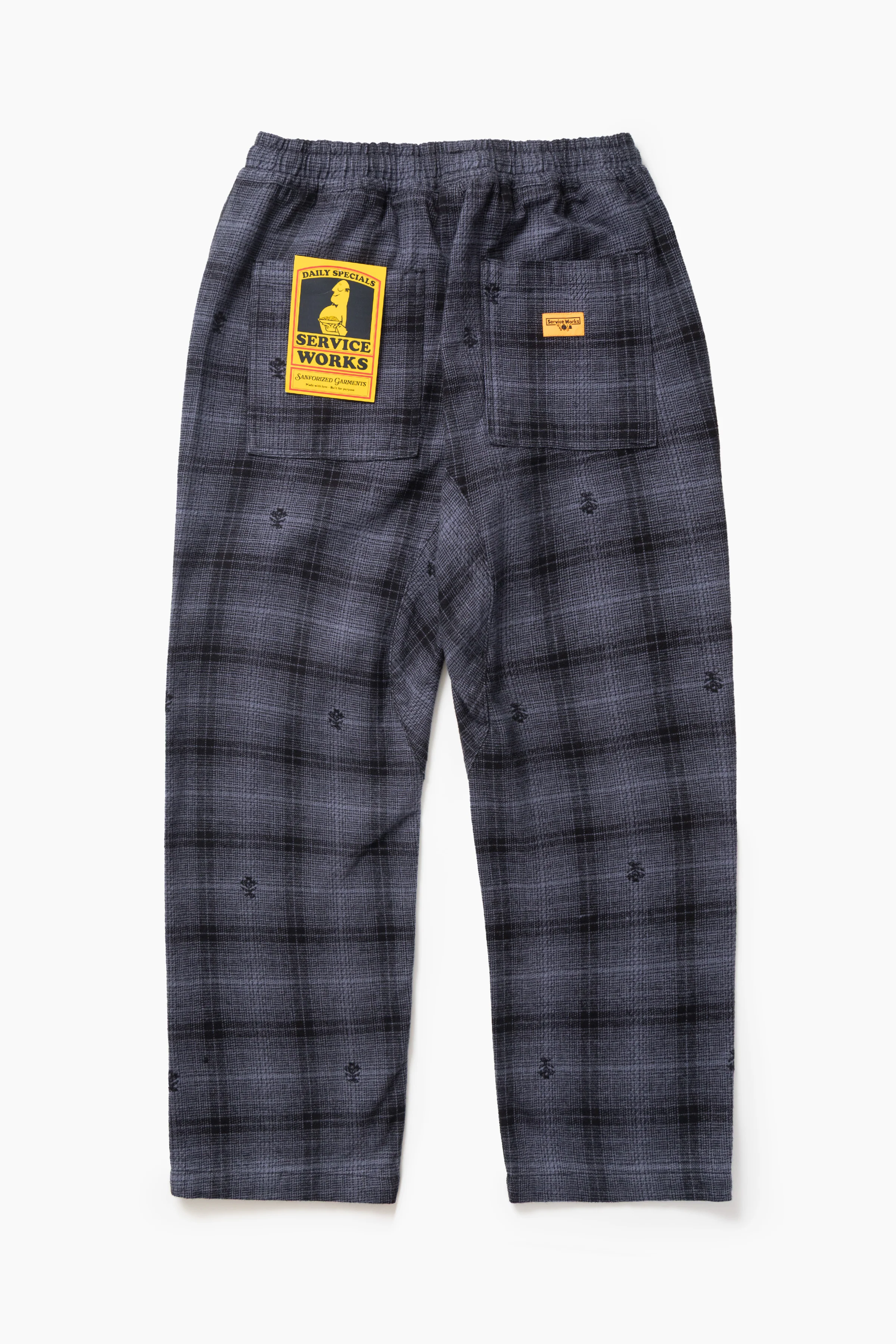 Thistle Plaid Chef Pants - Black - Image 6