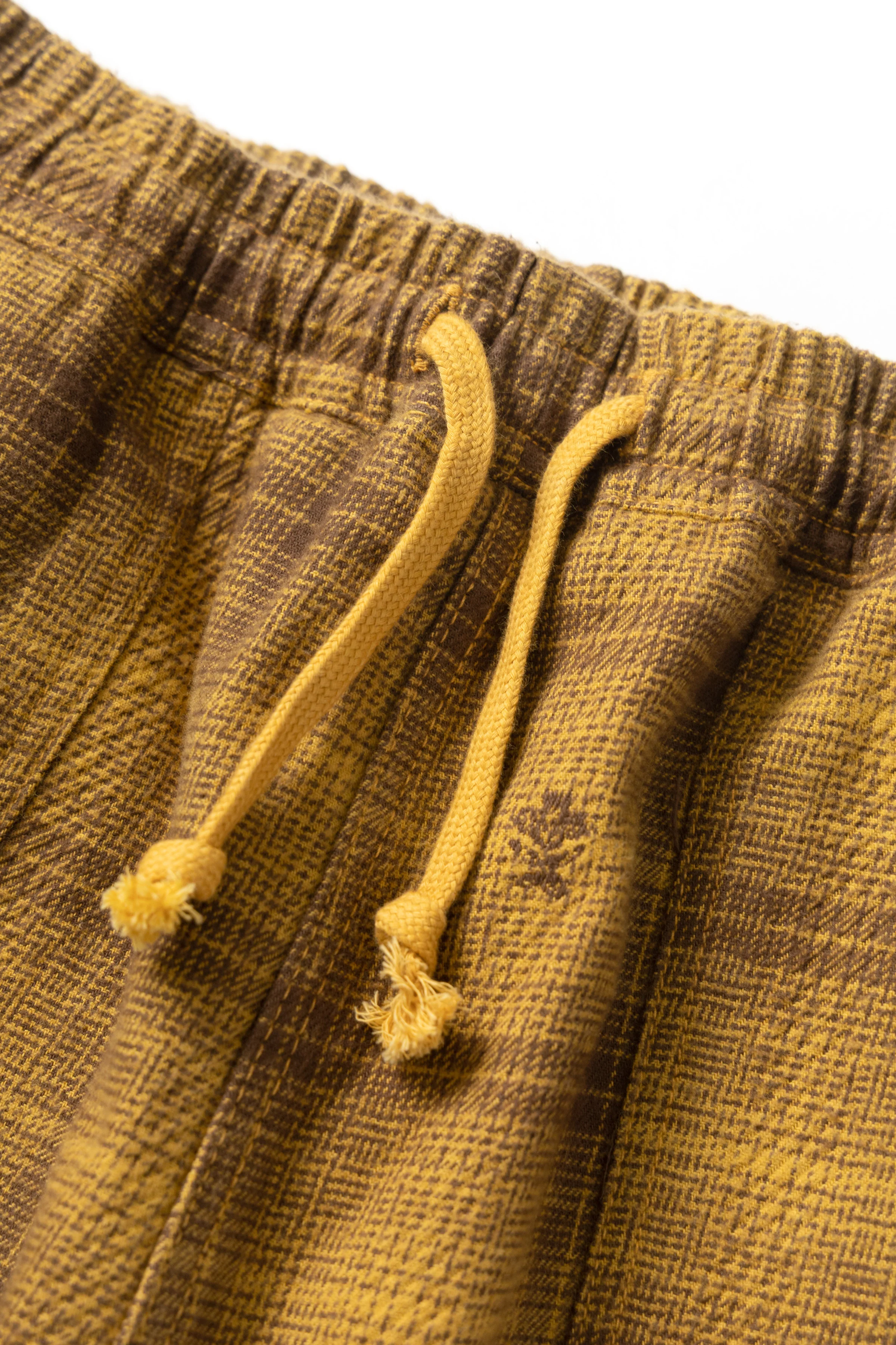 Thistle Plaid Chef Pants - Ochre - Image 3