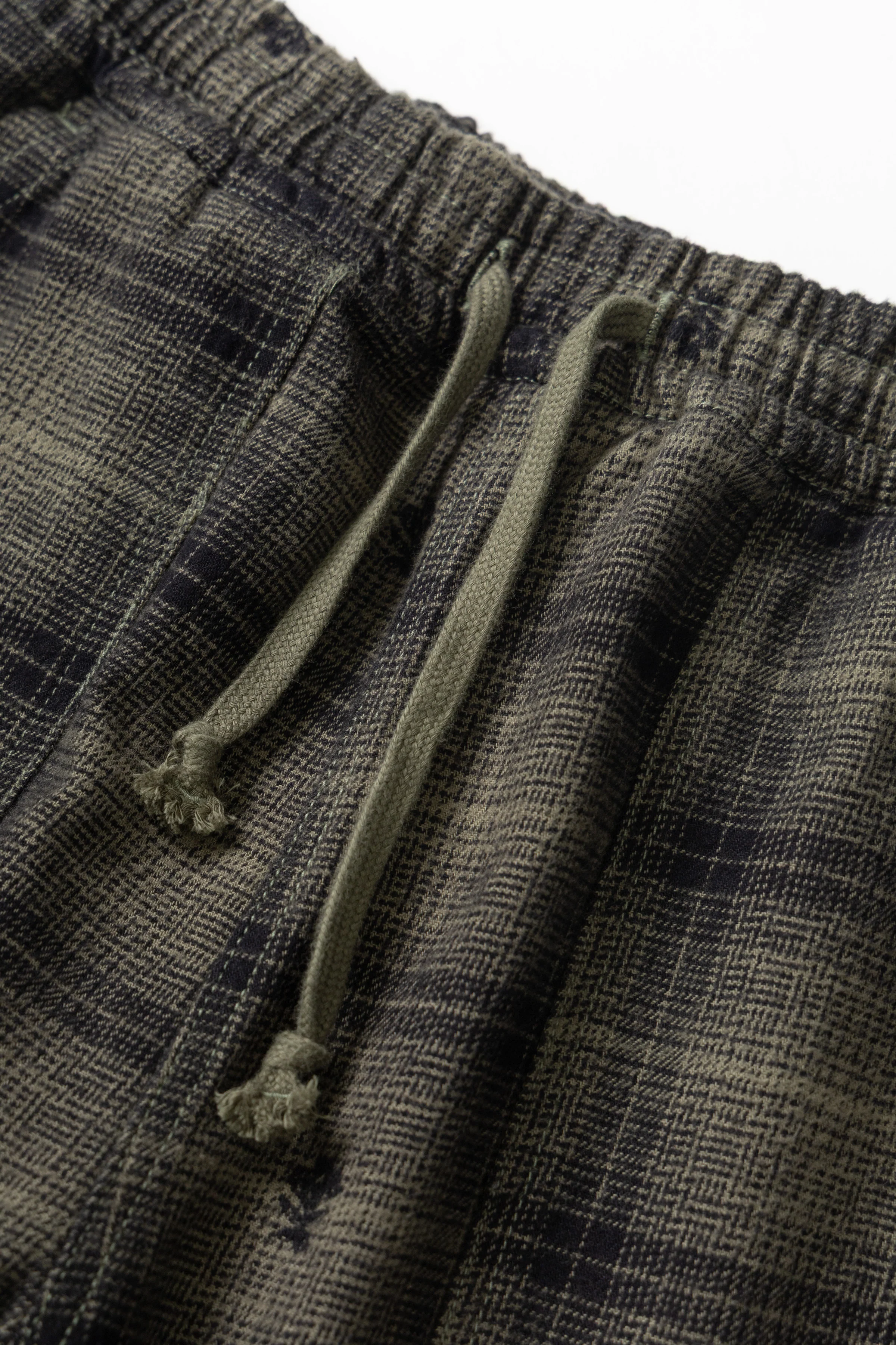 Thistle Plaid Chef Pants - Olive - Image 3