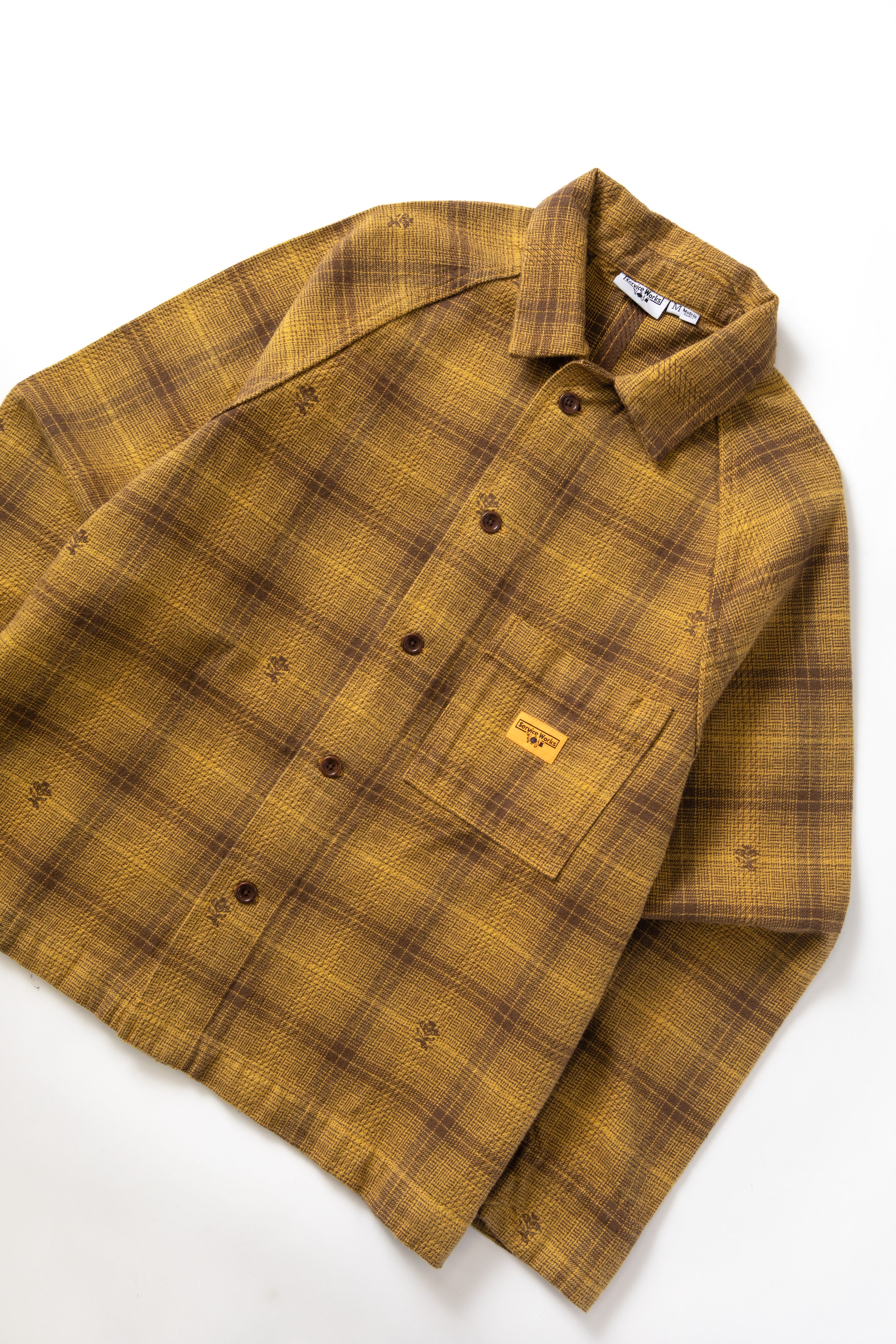 Thistle Plaid Front Of House Jacket - Ochre - Image 2