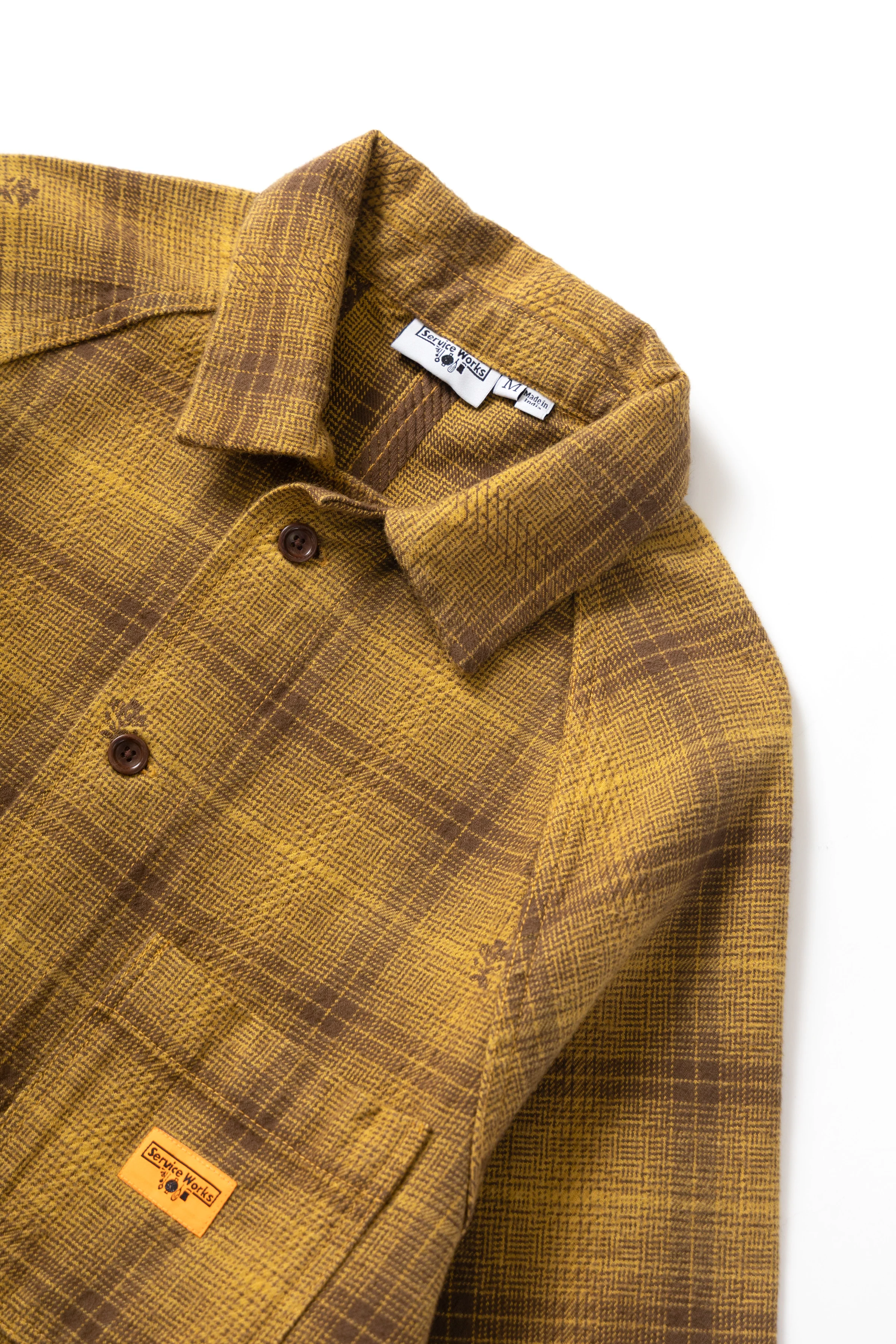 Thistle Plaid Front Of House Jacket - Ochre - Image 4