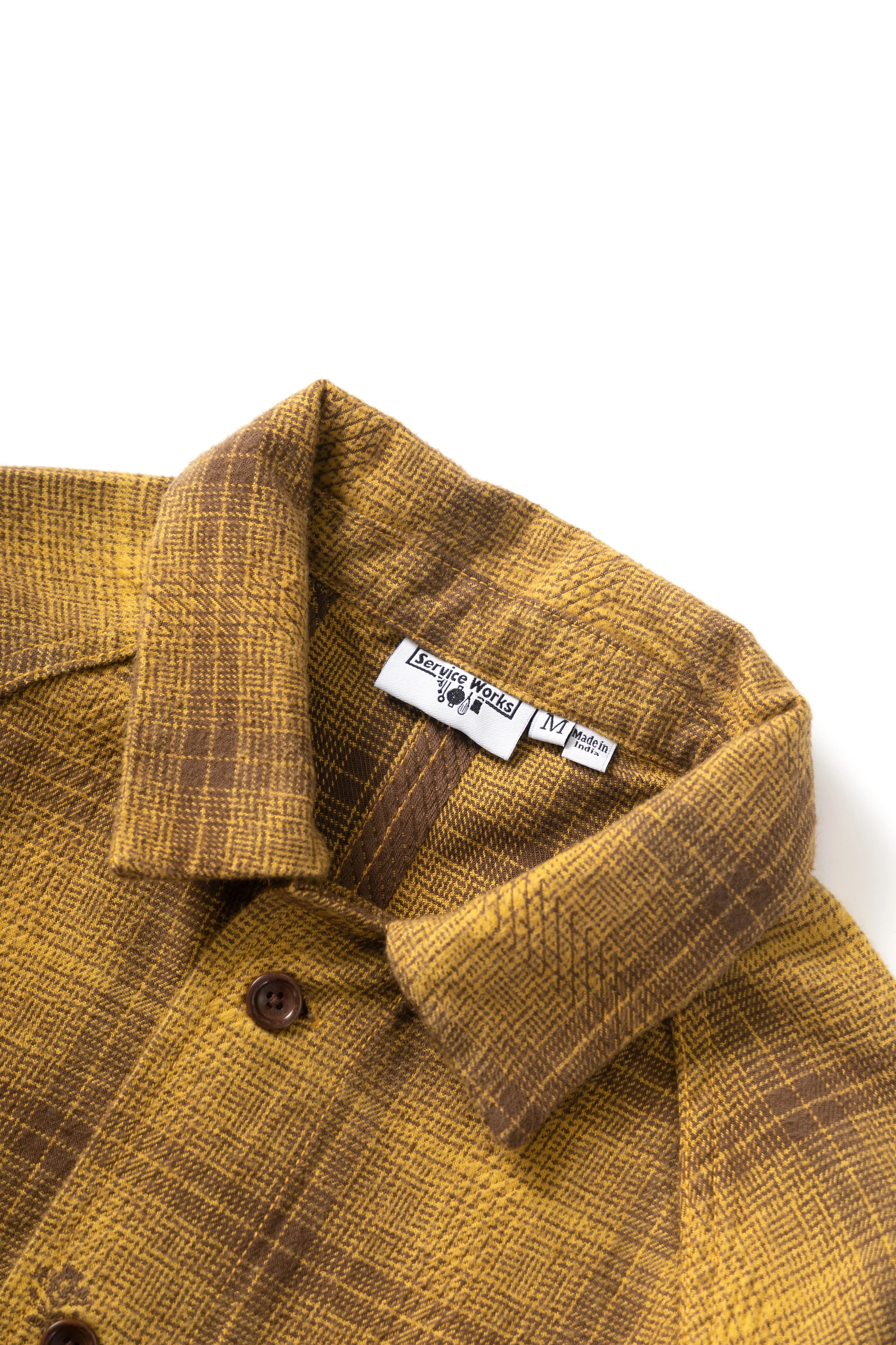 Thistle Plaid Front Of House Jacket - Ochre - Image 5