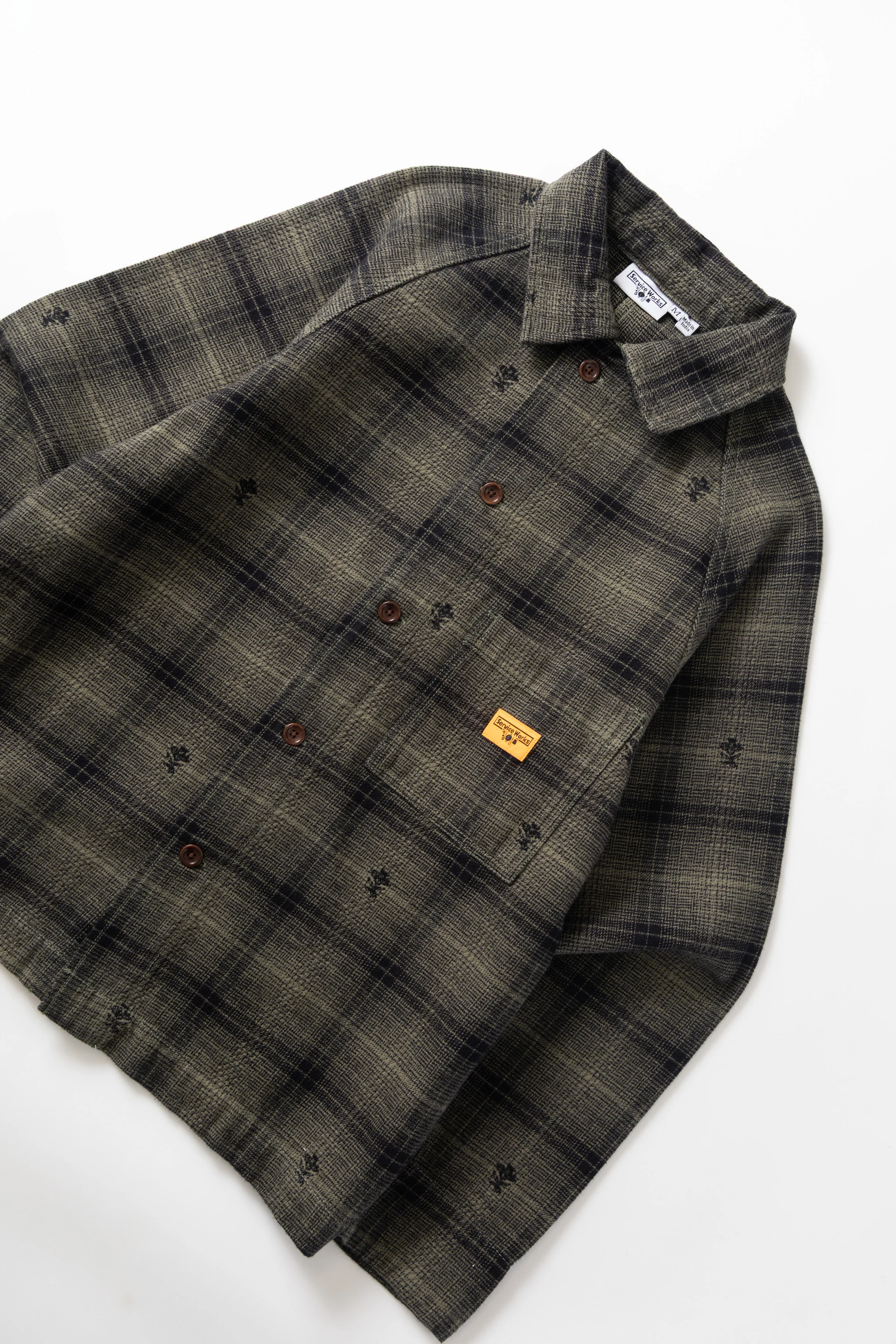 Thistle Plaid Front Of House Jacket - Olive - Image 2