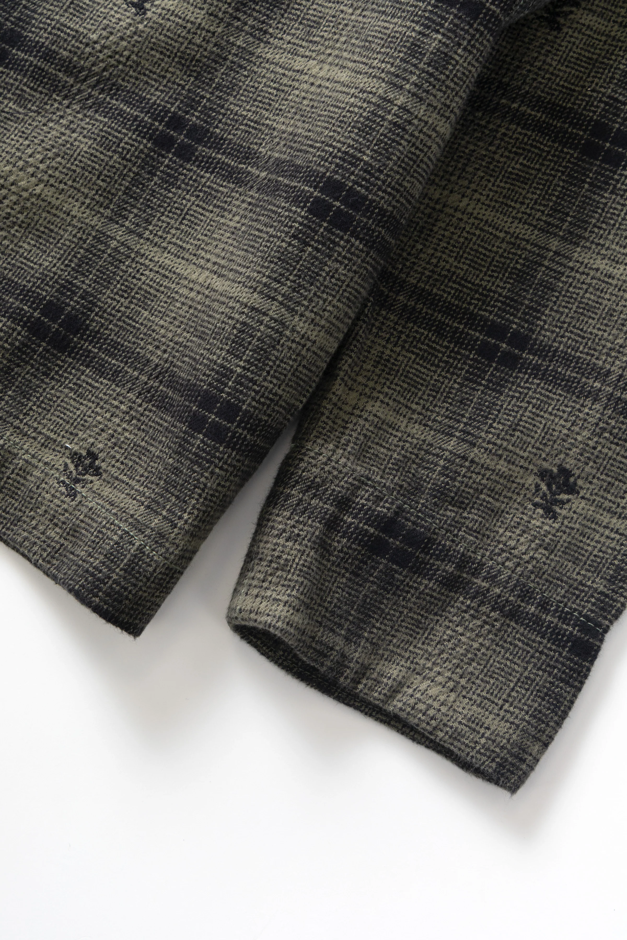 Thistle Plaid Front Of House Jacket - Olive - Image 4