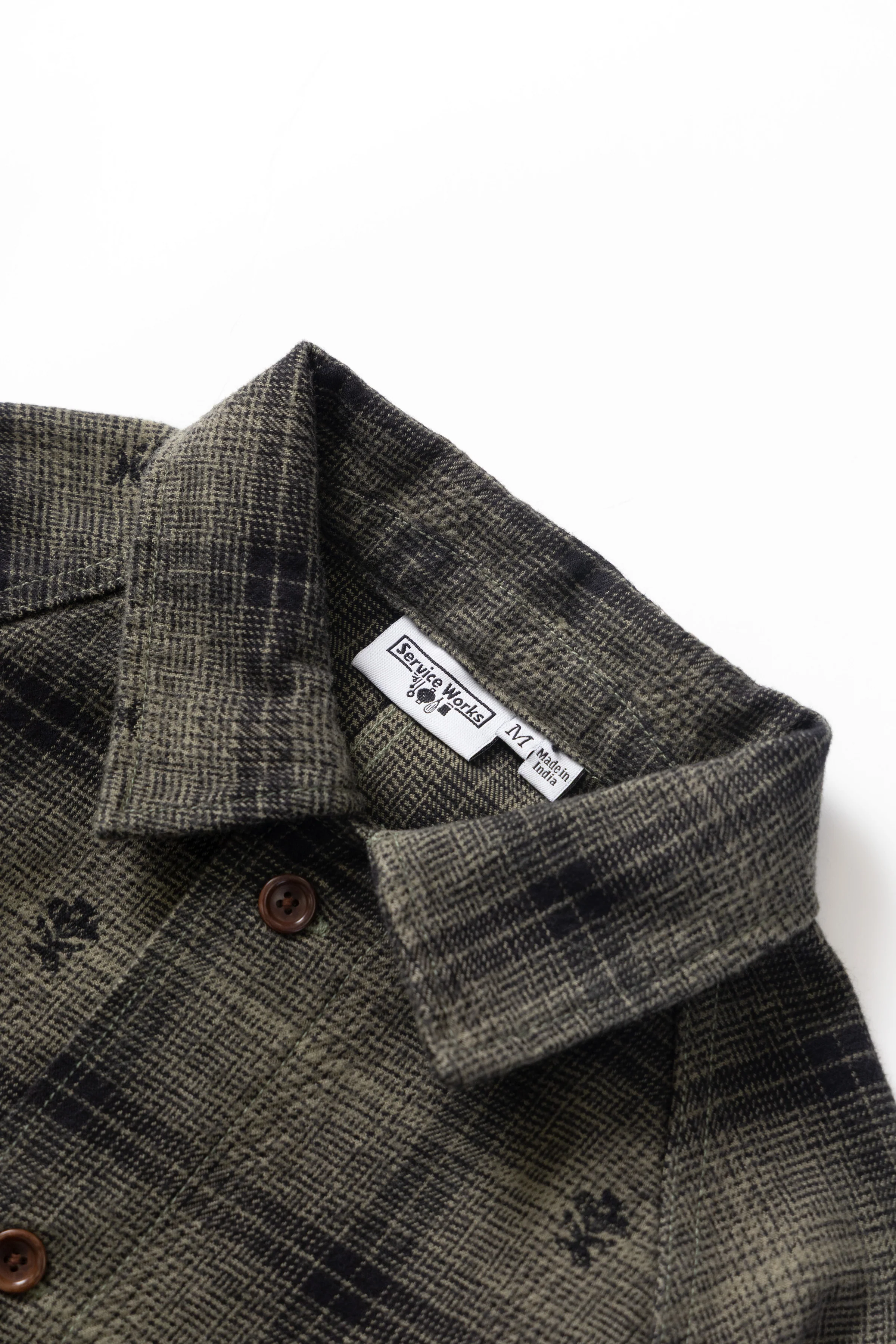 Thistle Plaid Front Of House Jacket - Olive - Image 6