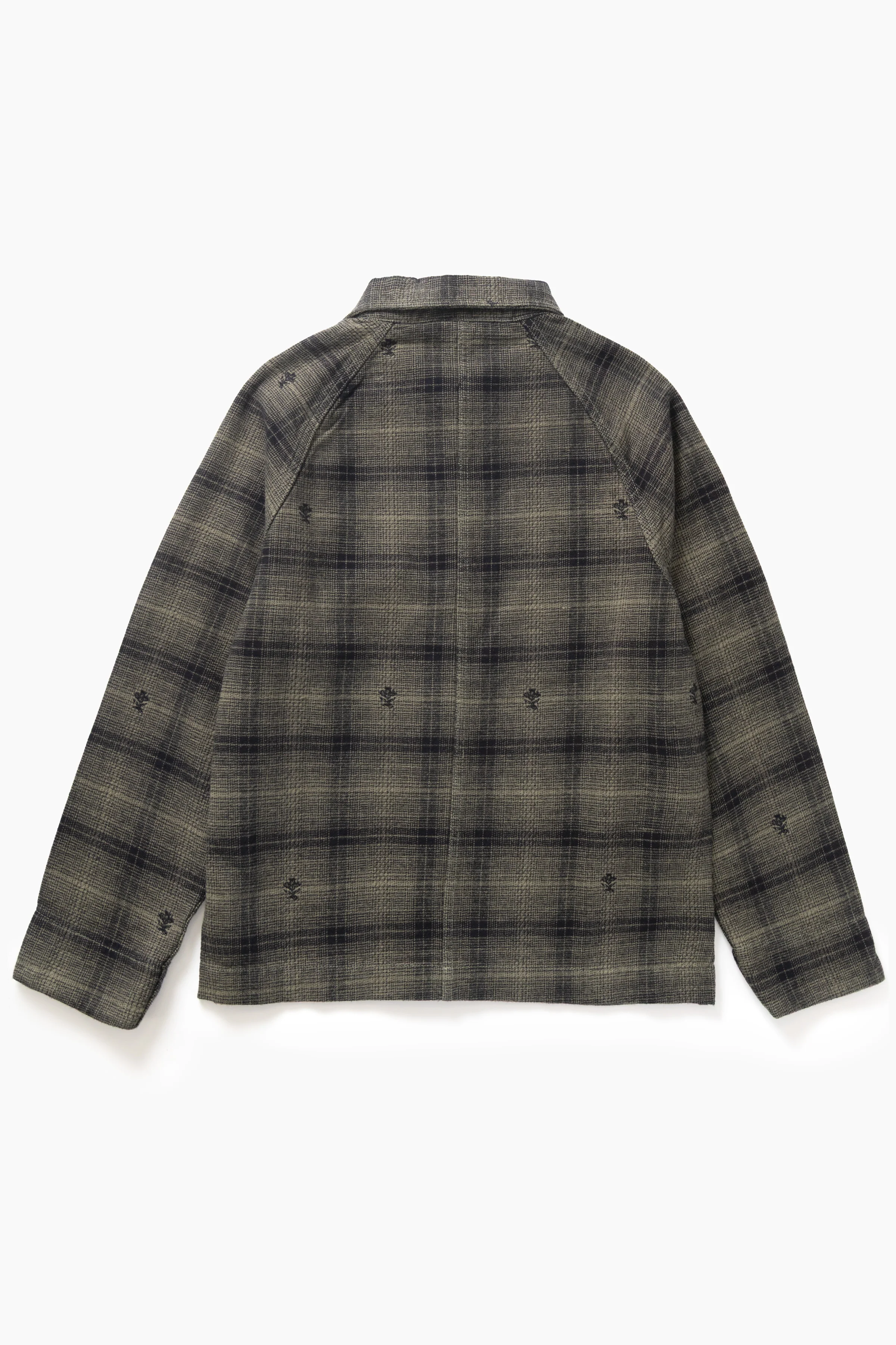 Thistle Plaid Front Of House Jacket - Olive - Image 7