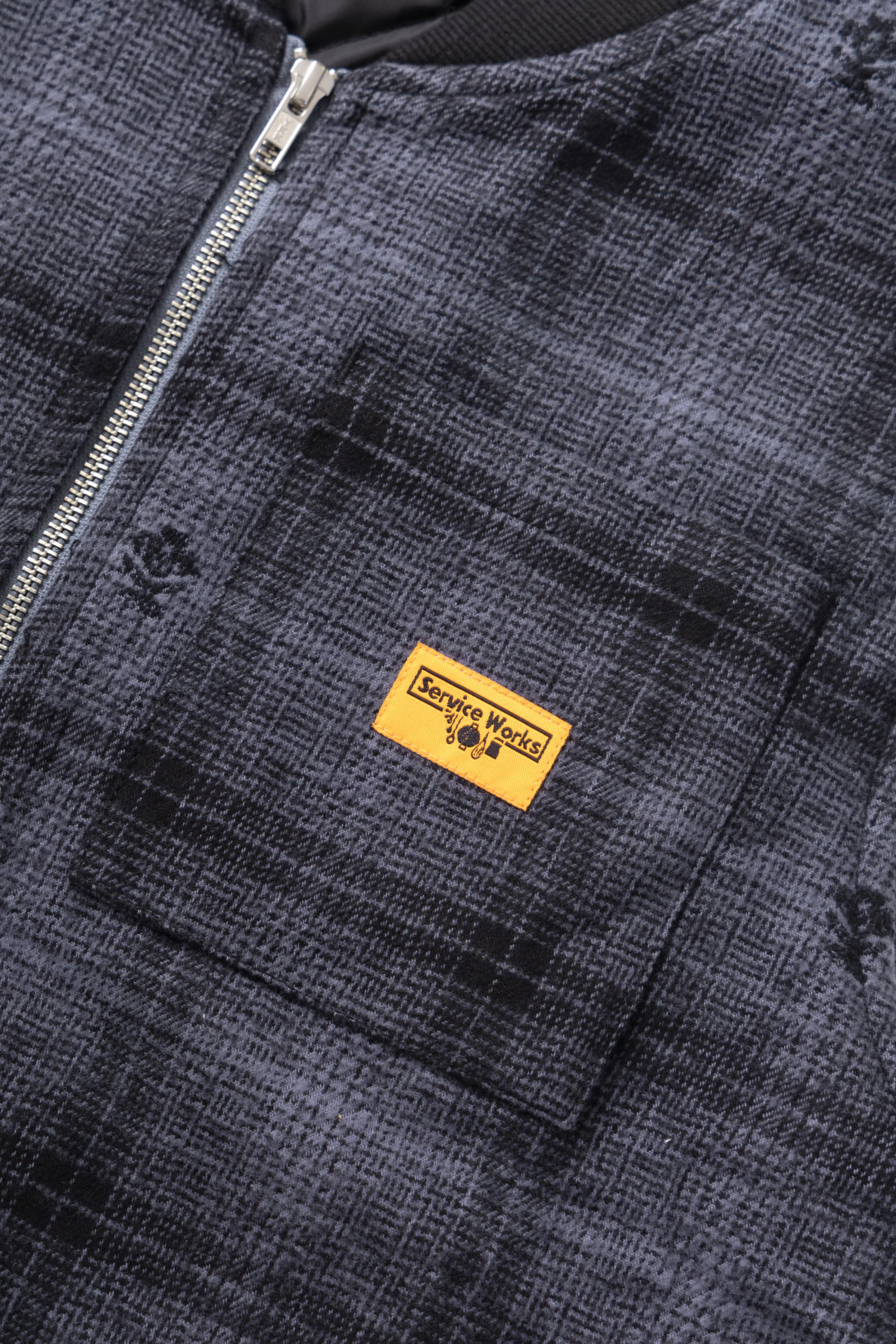 Thistle Plaid Padded Work Vest - Black - Image 3