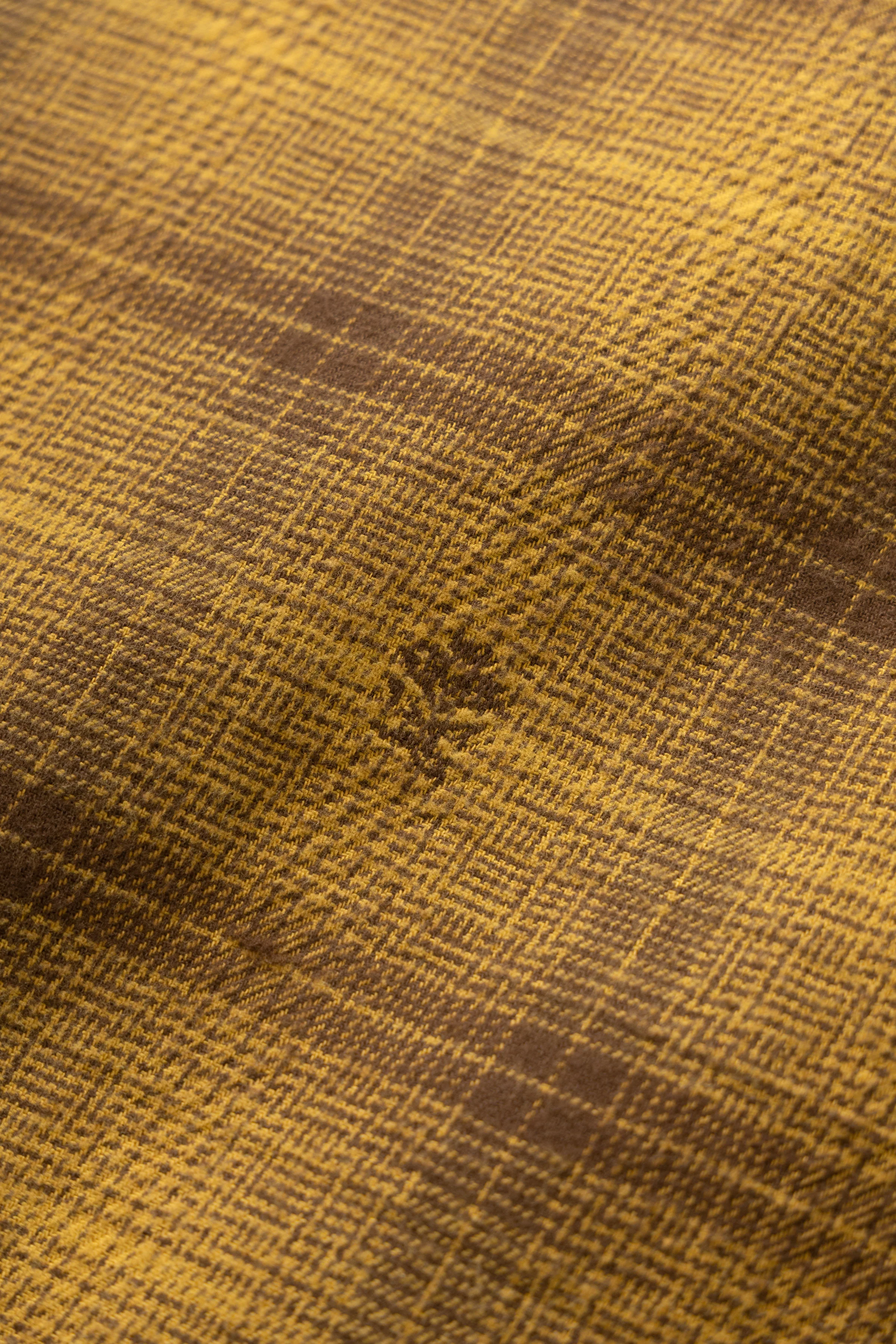 Thistle Plaid Padded Work Vest - Ochre - Image 9