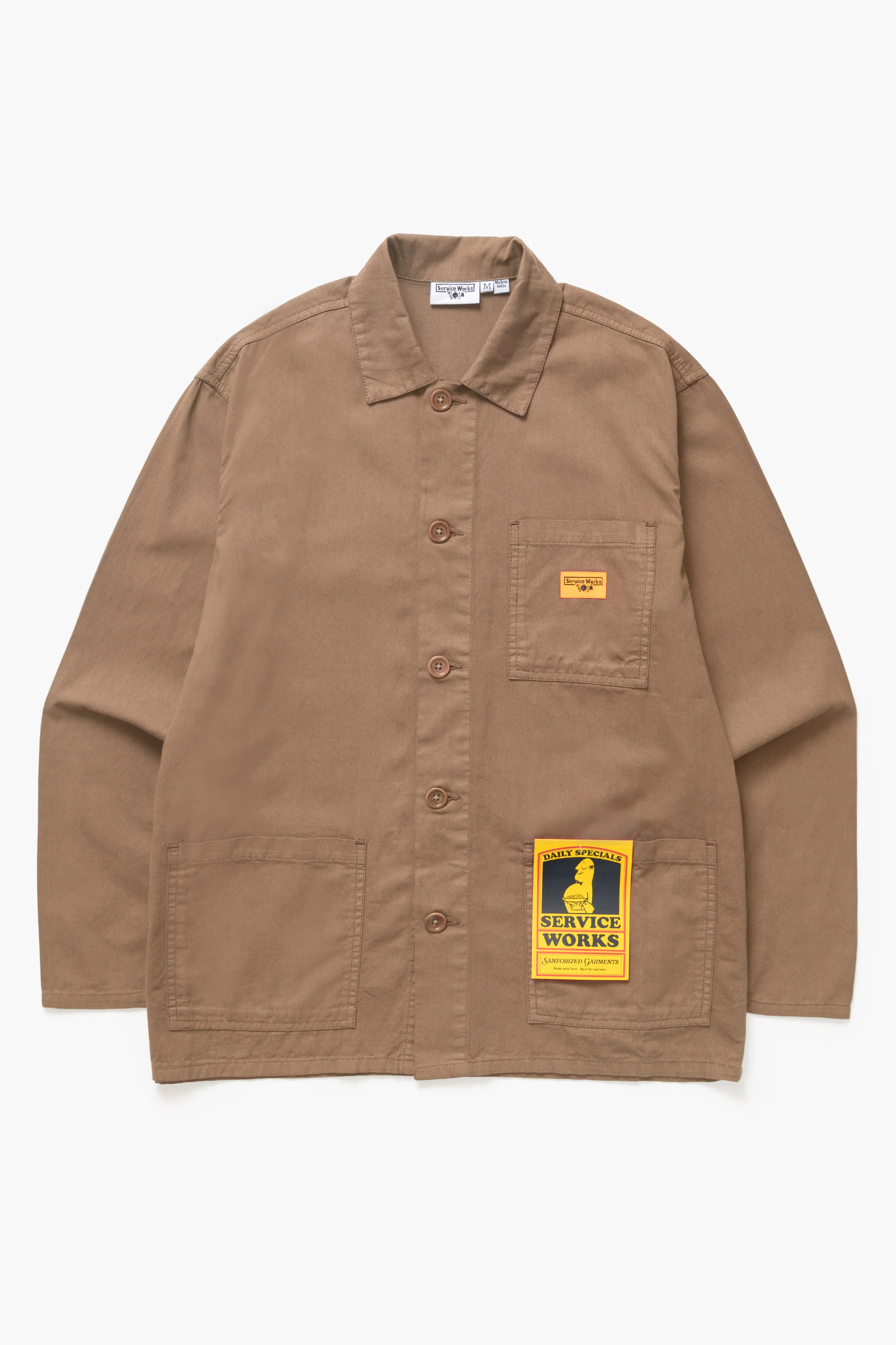 Twill Chore Shirt - Mushroom - Image 3