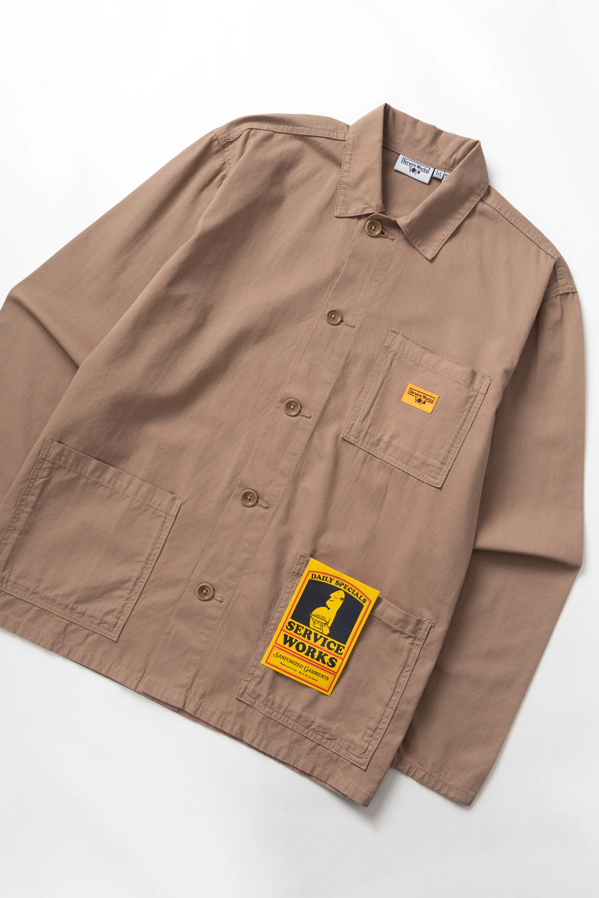 Twill Chore Shirt - Mushroom - Image 4