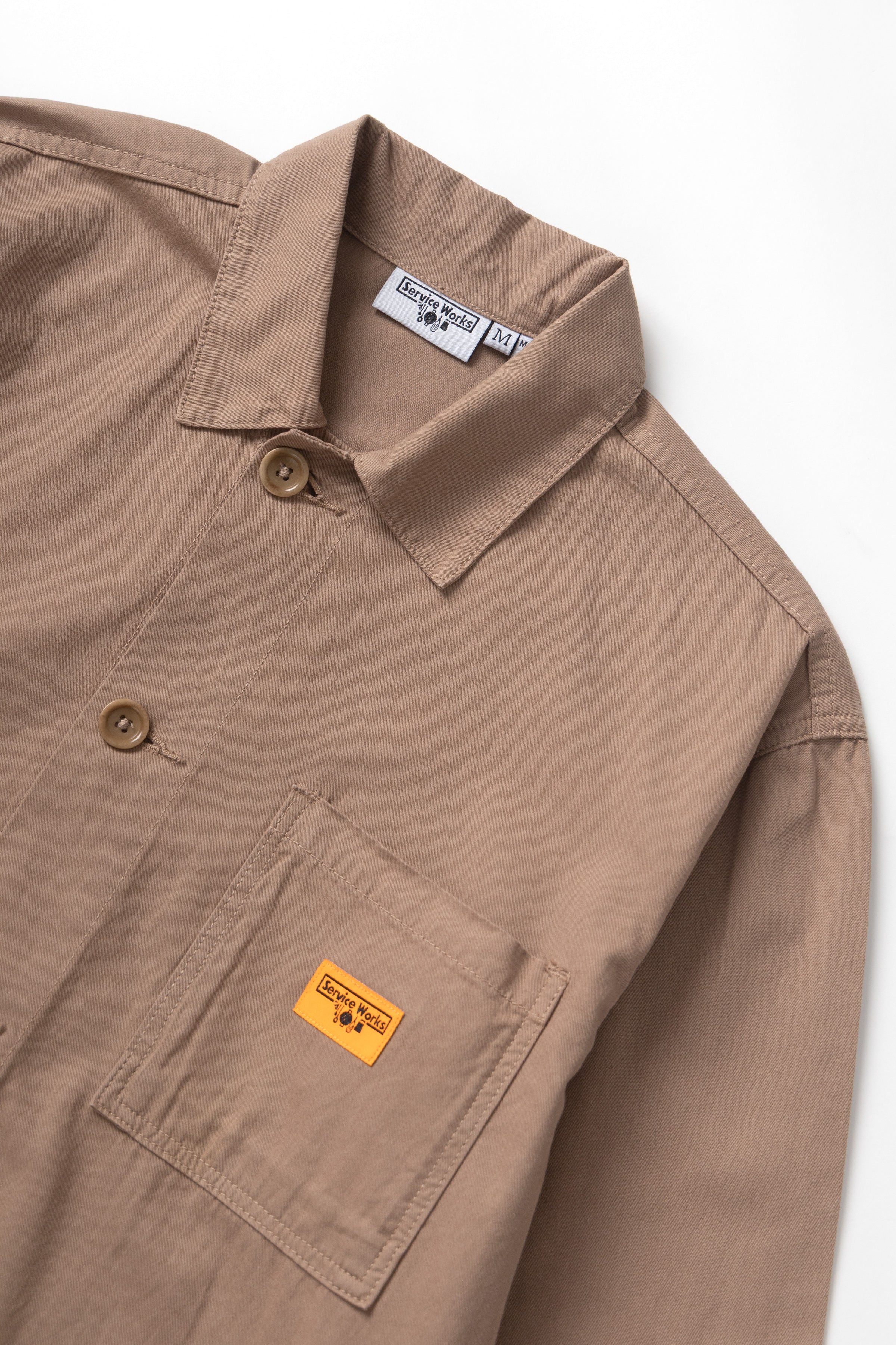 Twill Chore Shirt - Mushroom - Image 5