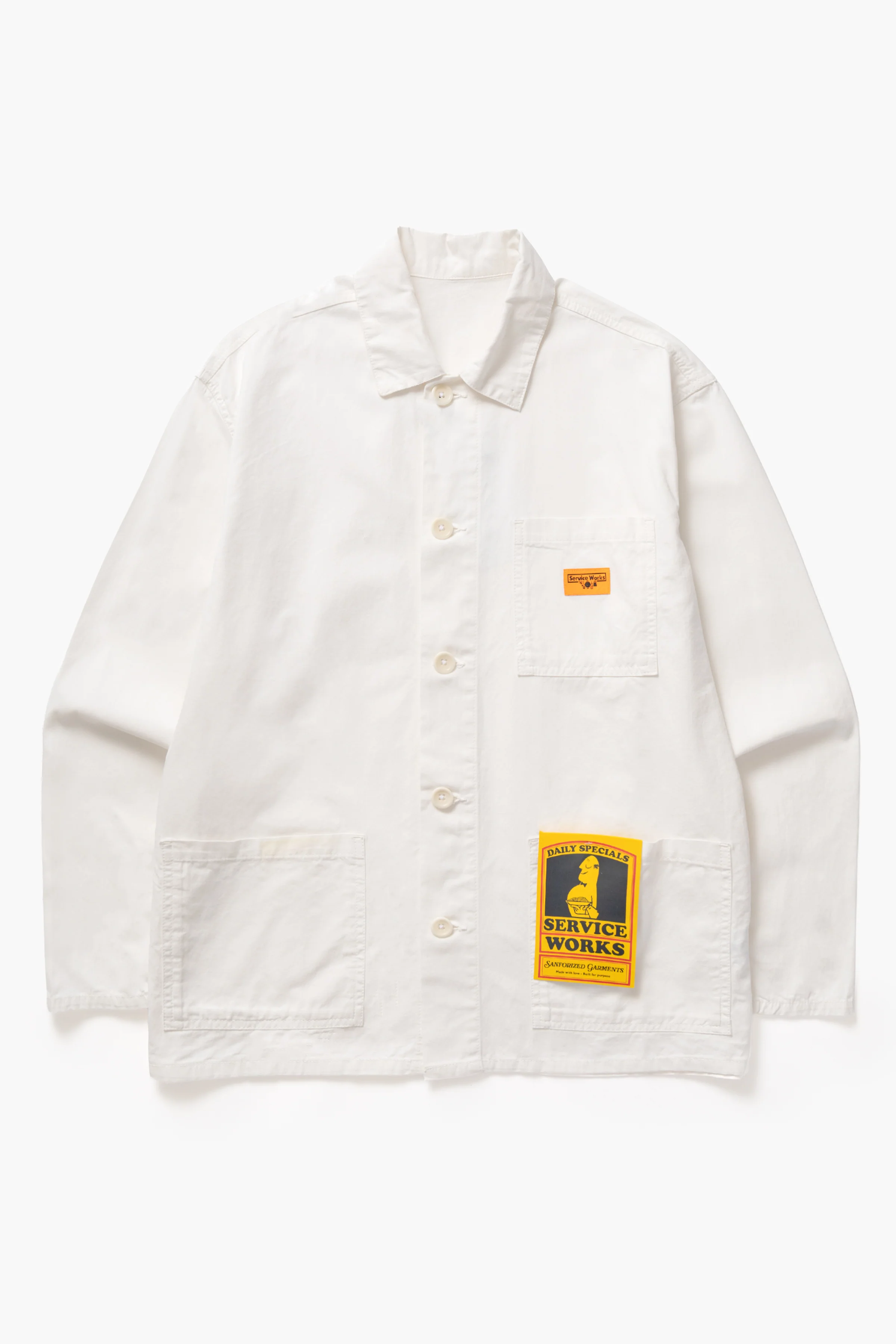 Twill Chore Shirt - Off-White