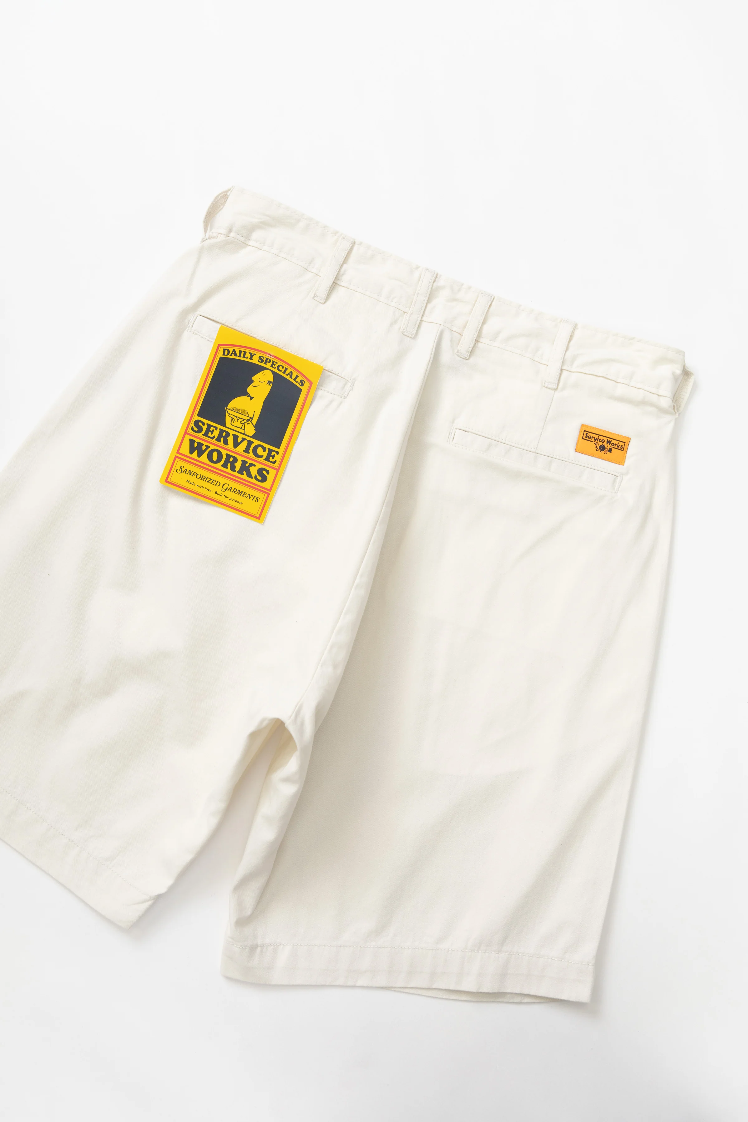 Twill Part Timer Shorts - Off-White - Image 4