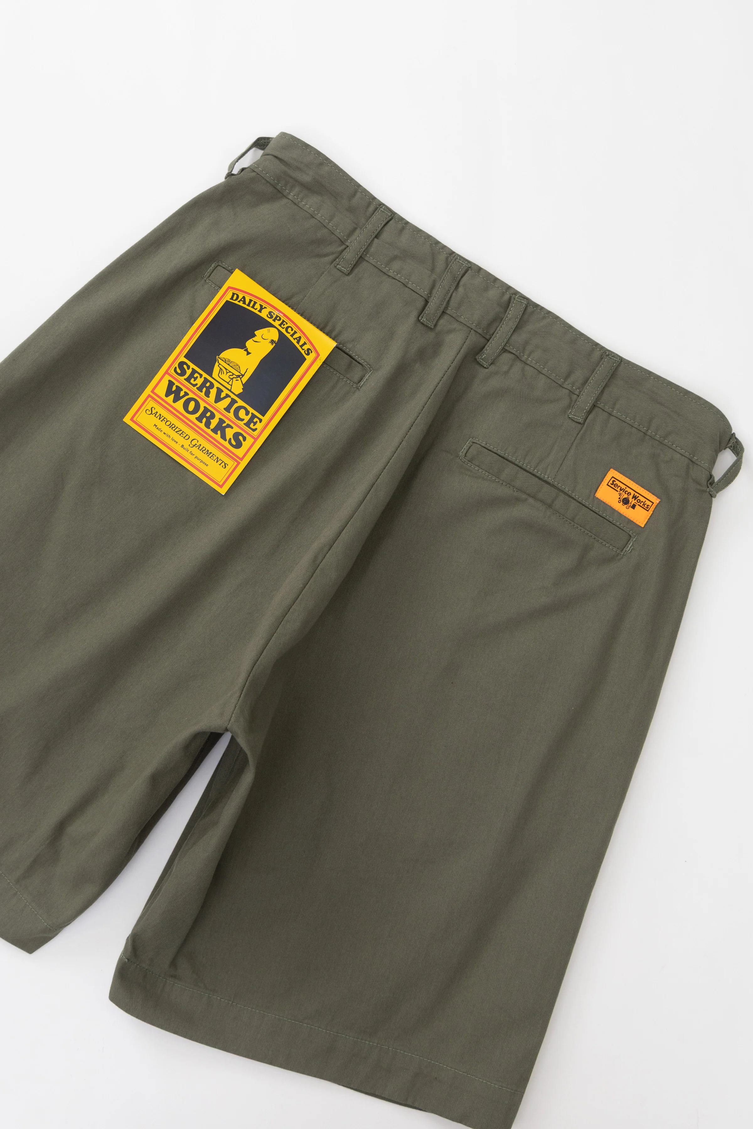 Twill Part Timer Shorts - Olive - Image 4