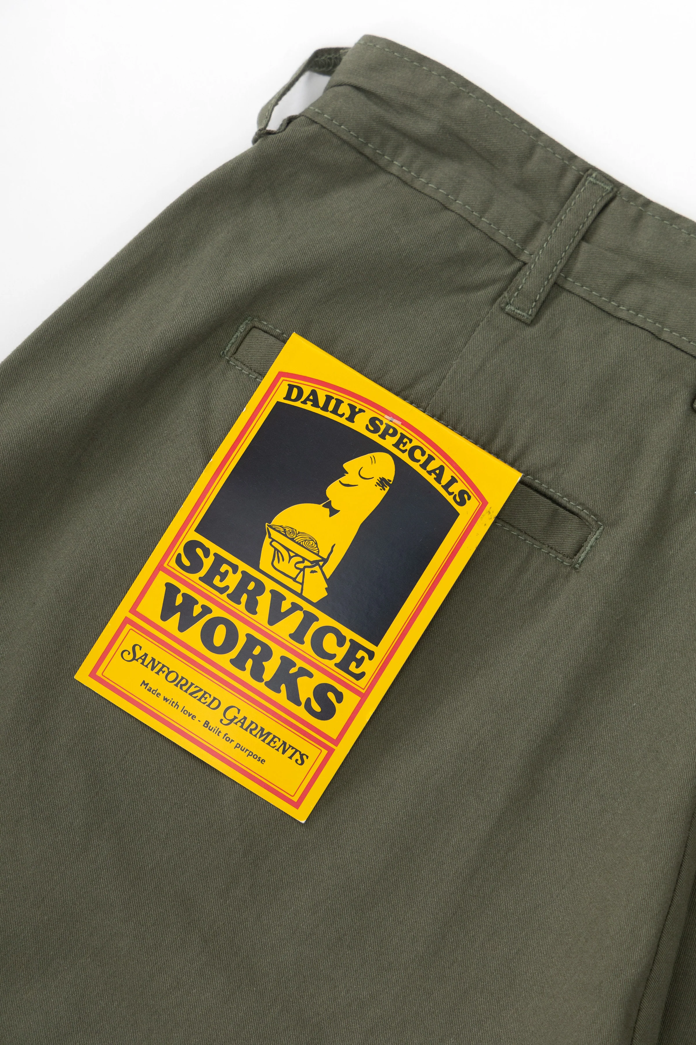 Twill Part Timer Shorts - Olive - Image 5