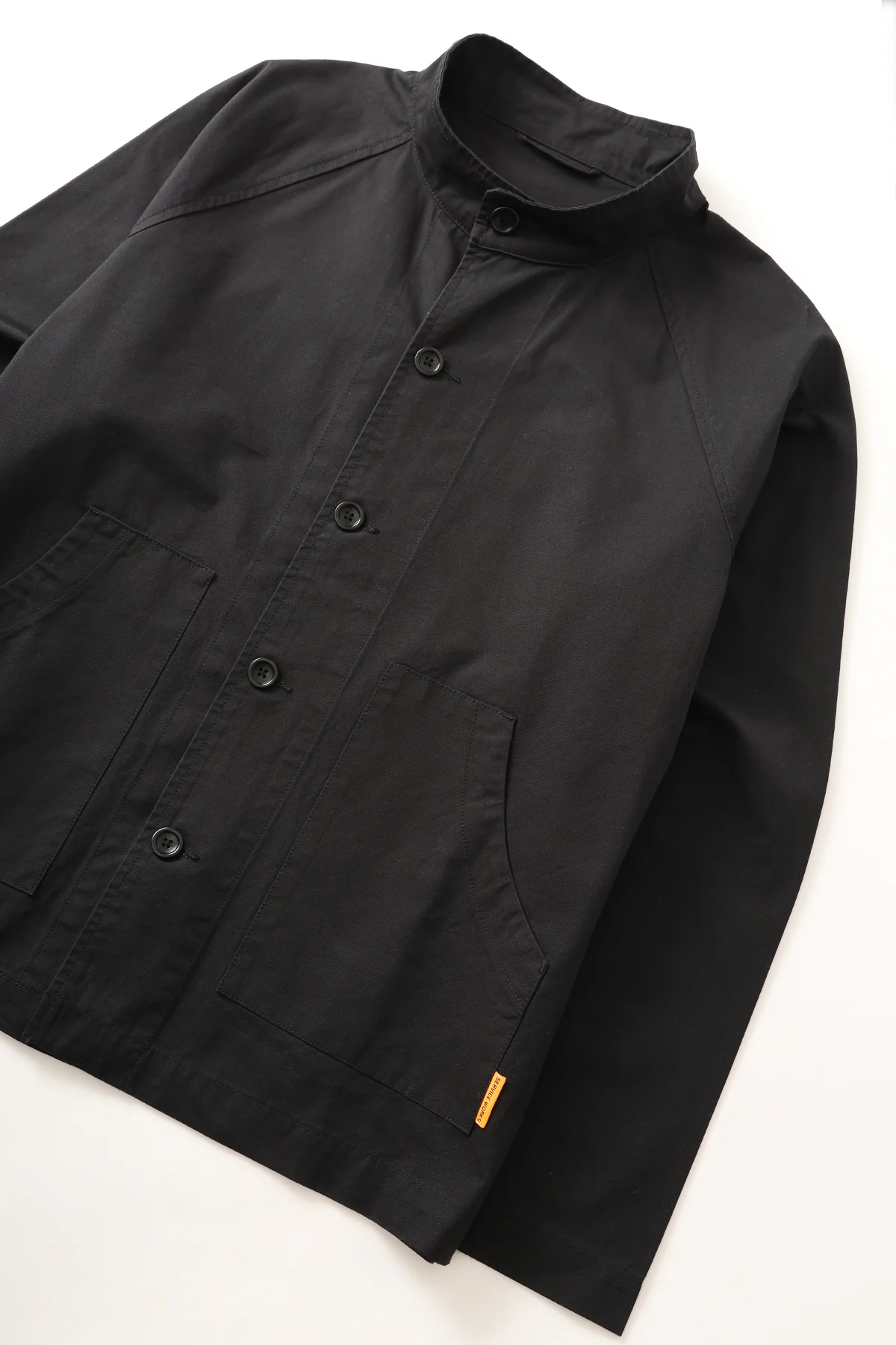 Twill Waiters Jacket - Black - Image 2