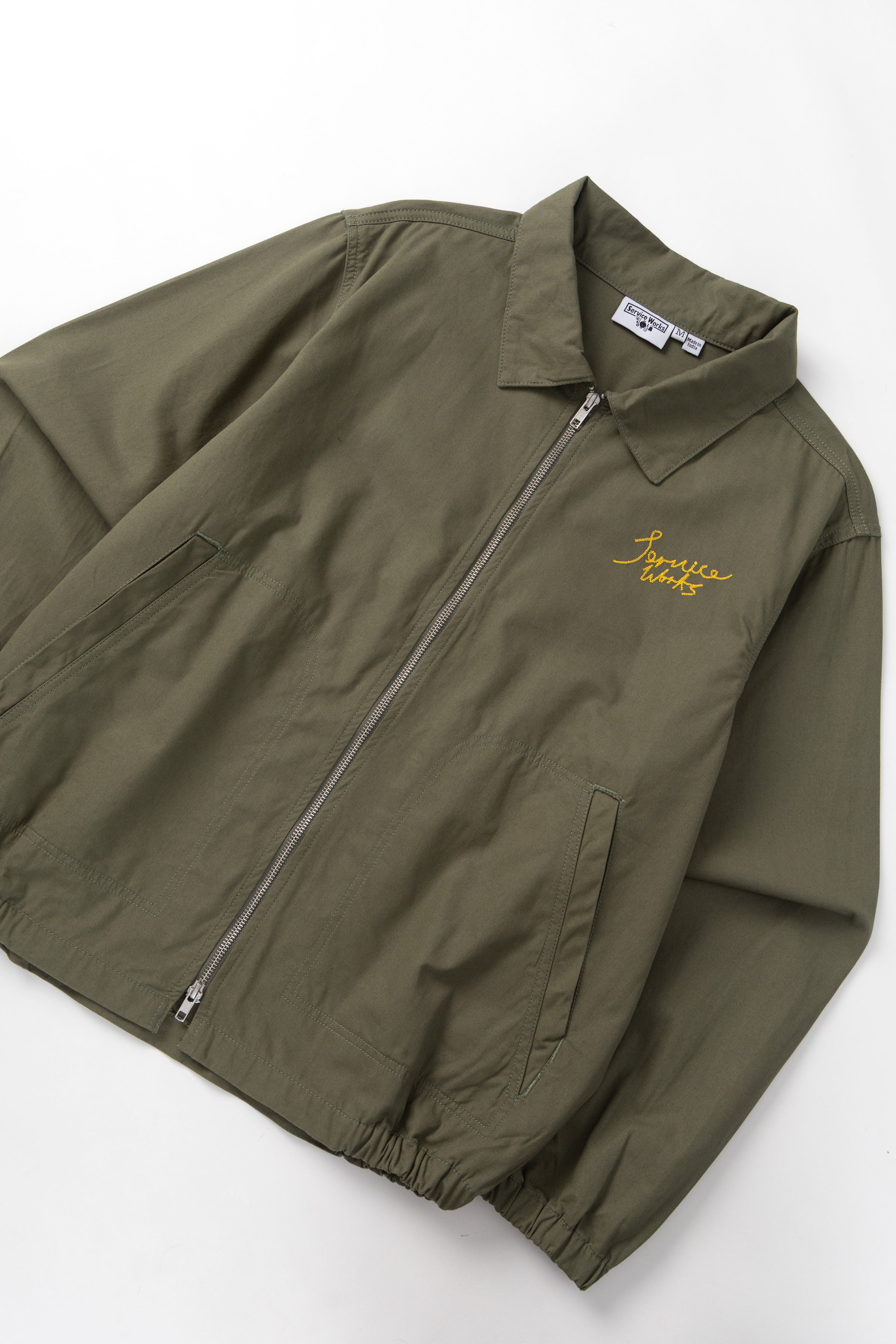 Twill Work Jacket - Olive - Image 3