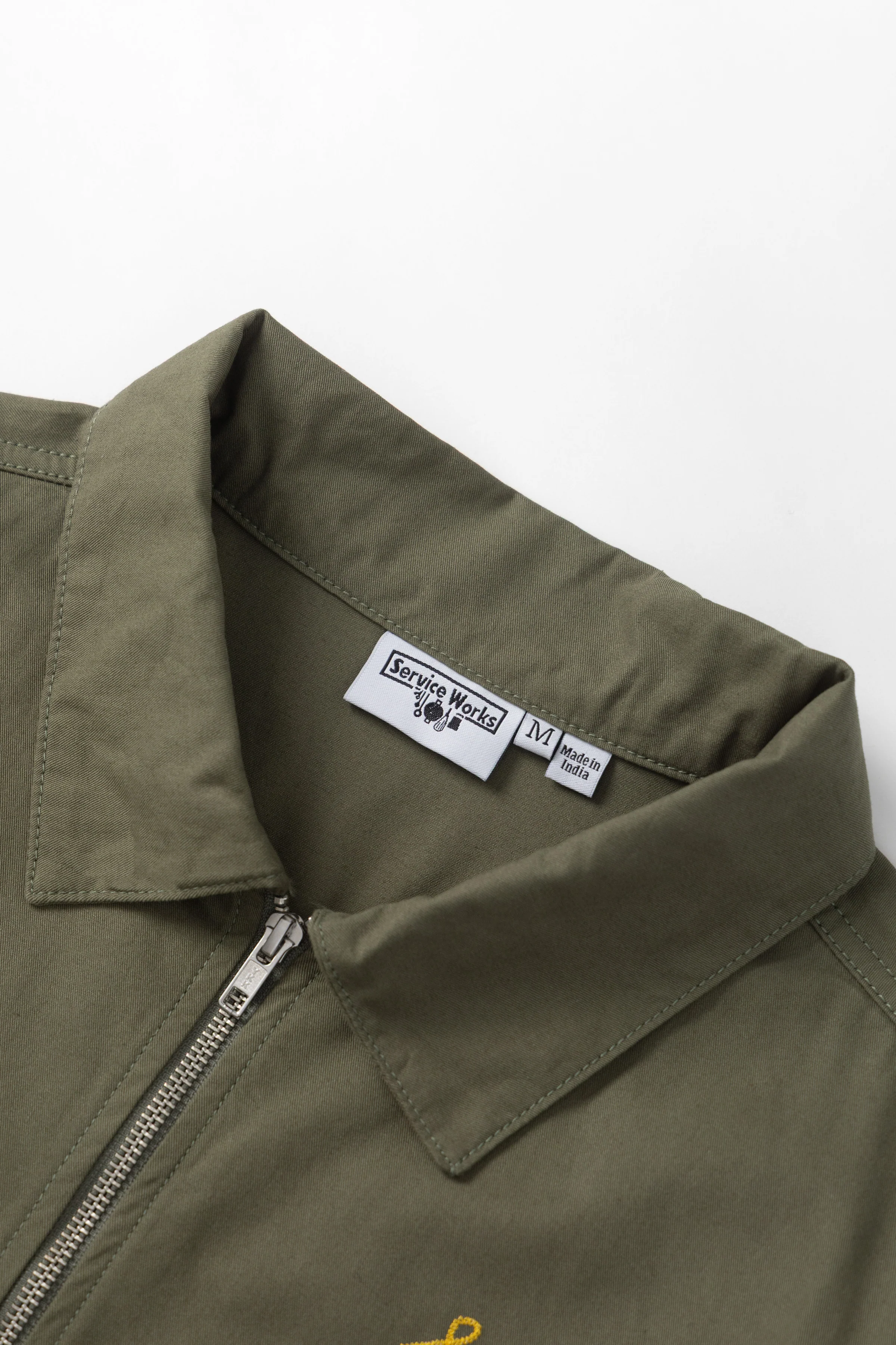 Twill Work Jacket - Olive - Image 8