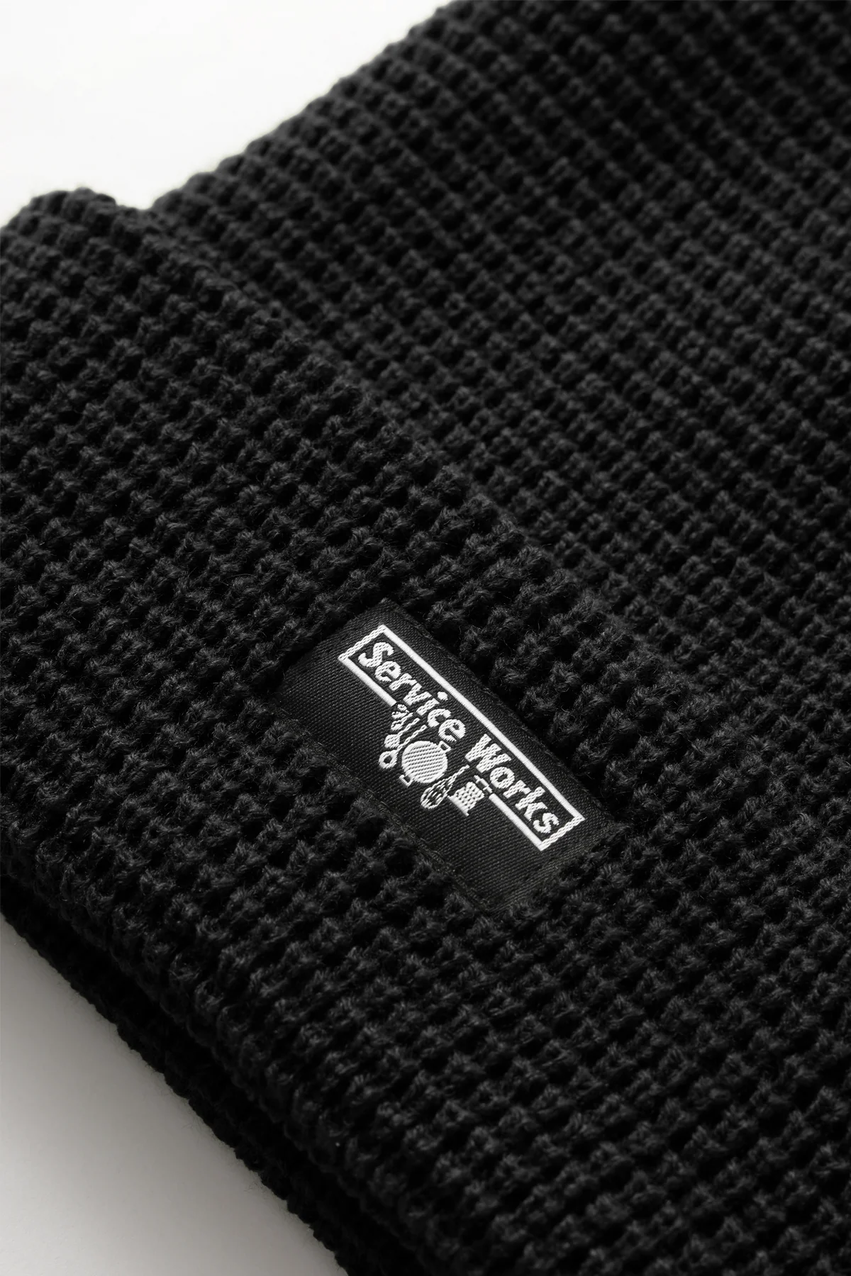 Waffle Logo Beanie - Black - Image 3