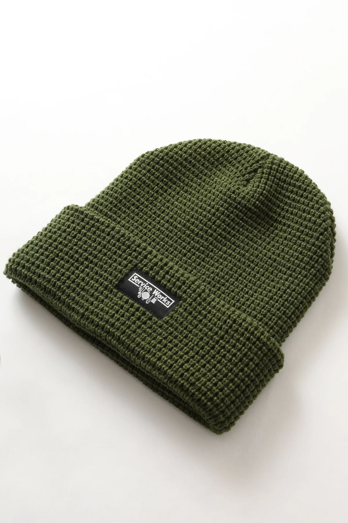 Waffle Logo Beanie - Olive - Image 2