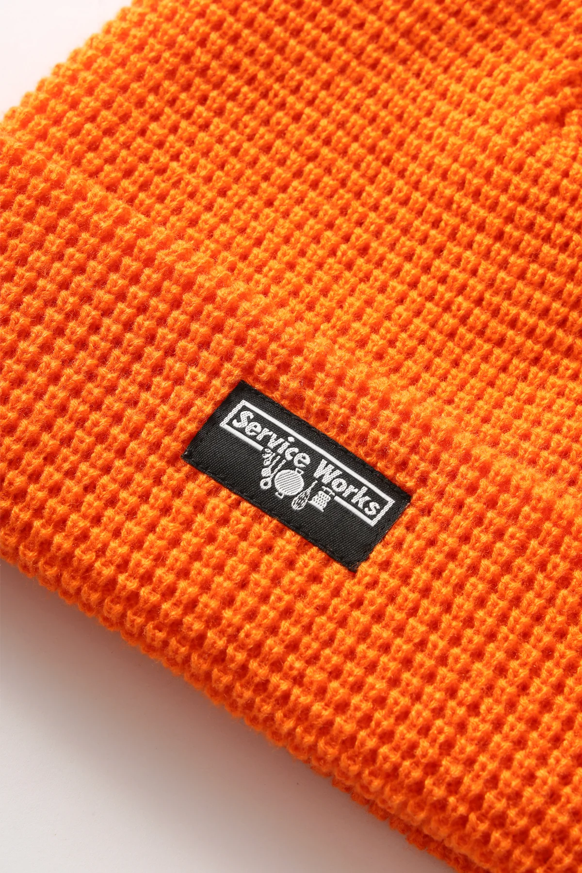 Waffle Logo Beanie - Orange - Image 3