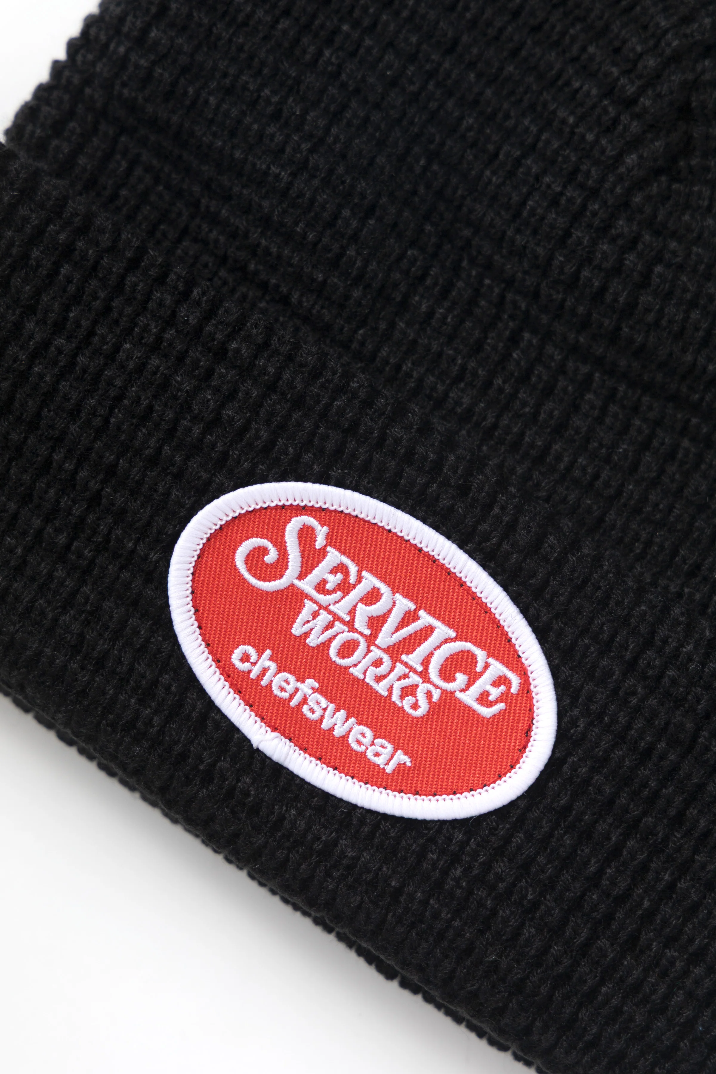 Waffle Patch Beanie - Black - Image 2
