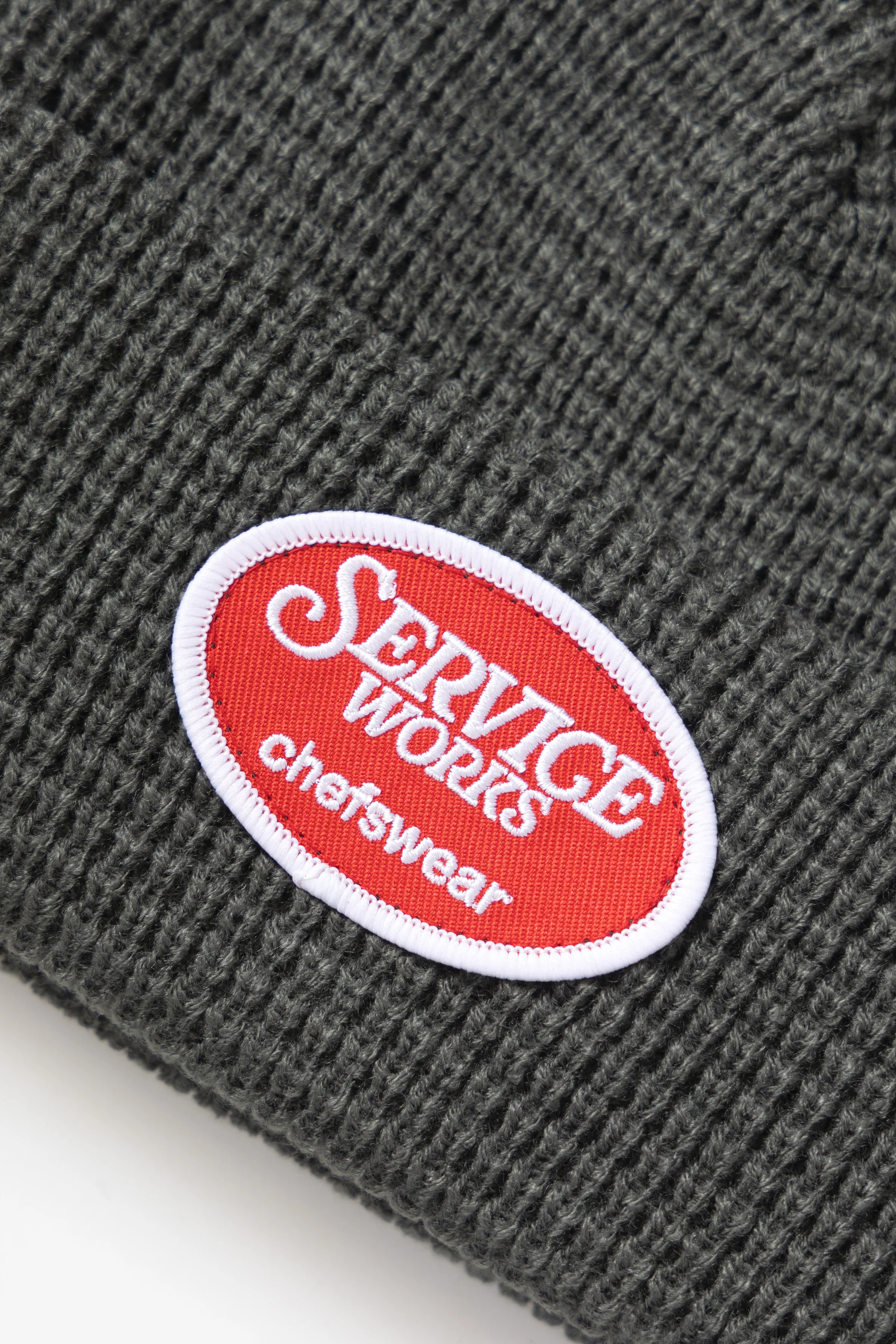 Waffle Patch Beanie - Grey - Image 2