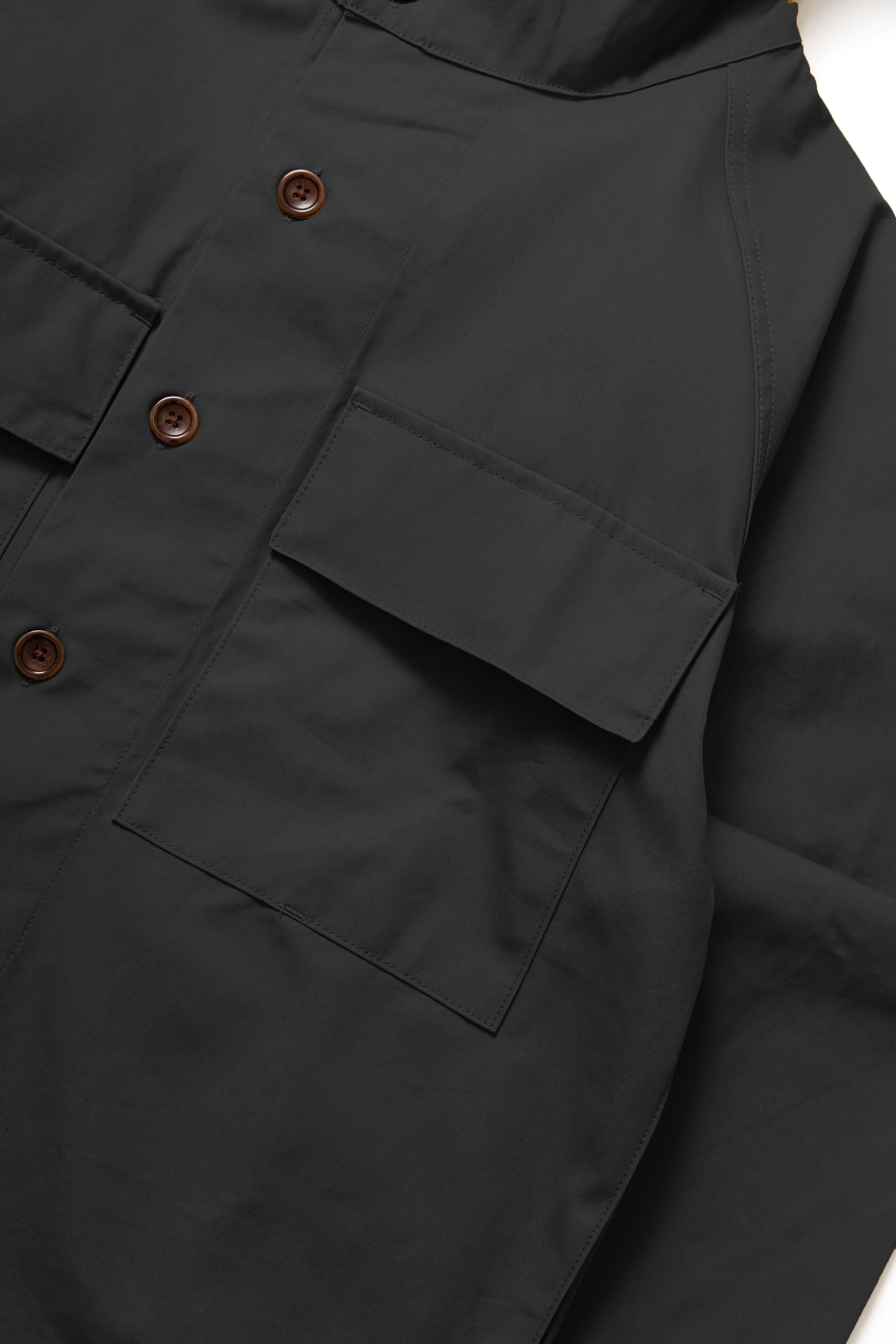 Waxed Cotton Allotment Parka - Black - Image 3