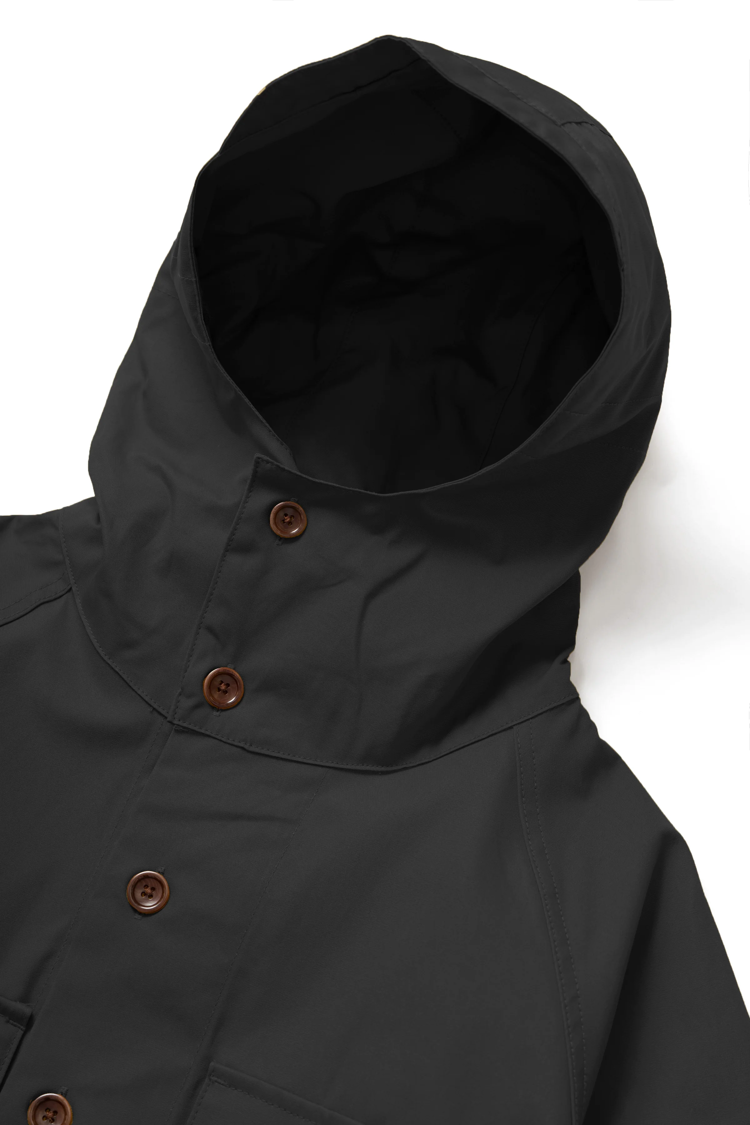 Waxed Cotton Allotment Parka - Black - Image 6