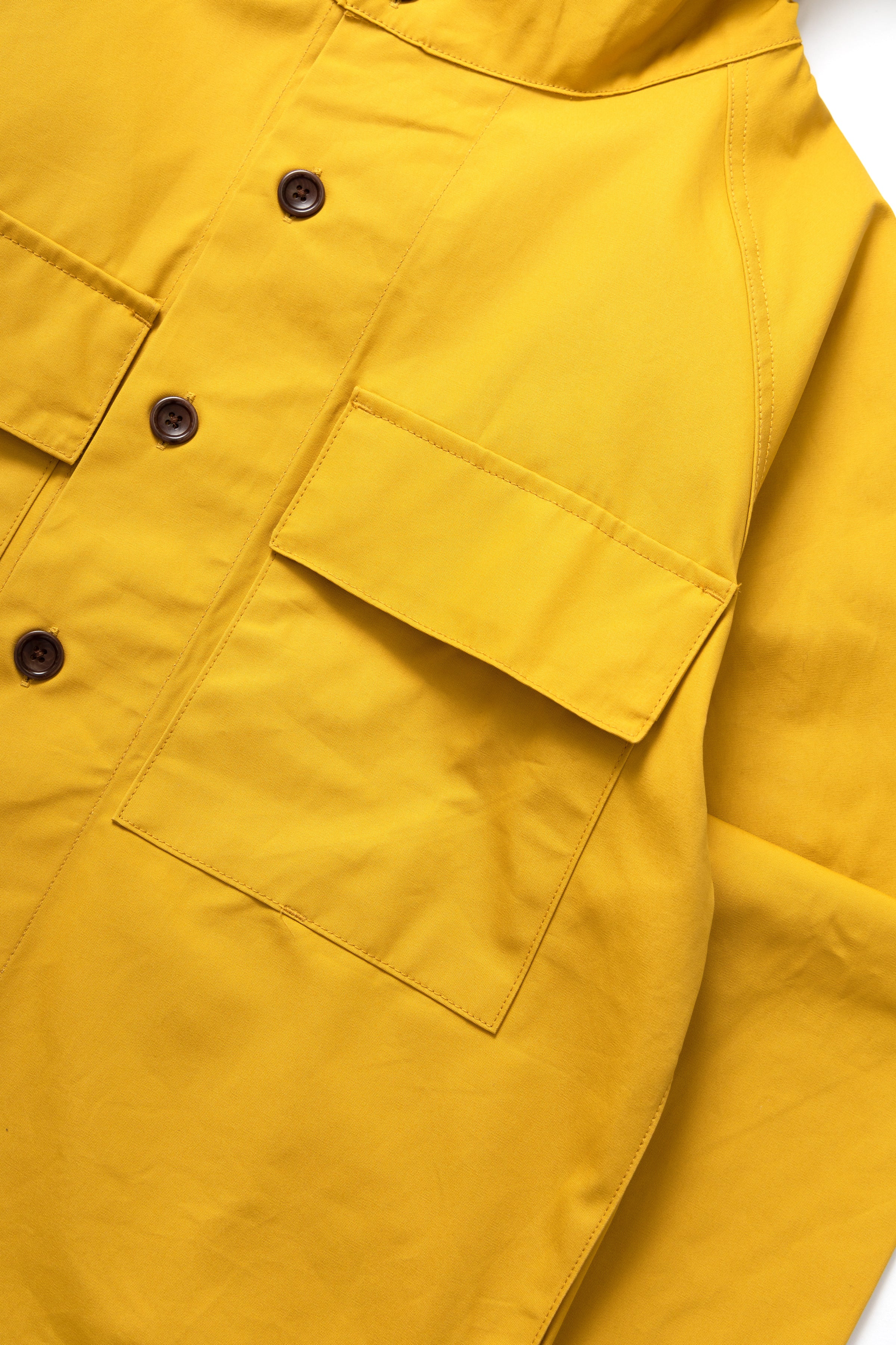 Waxed Cotton Allotment Parka - Ochre - Image 3