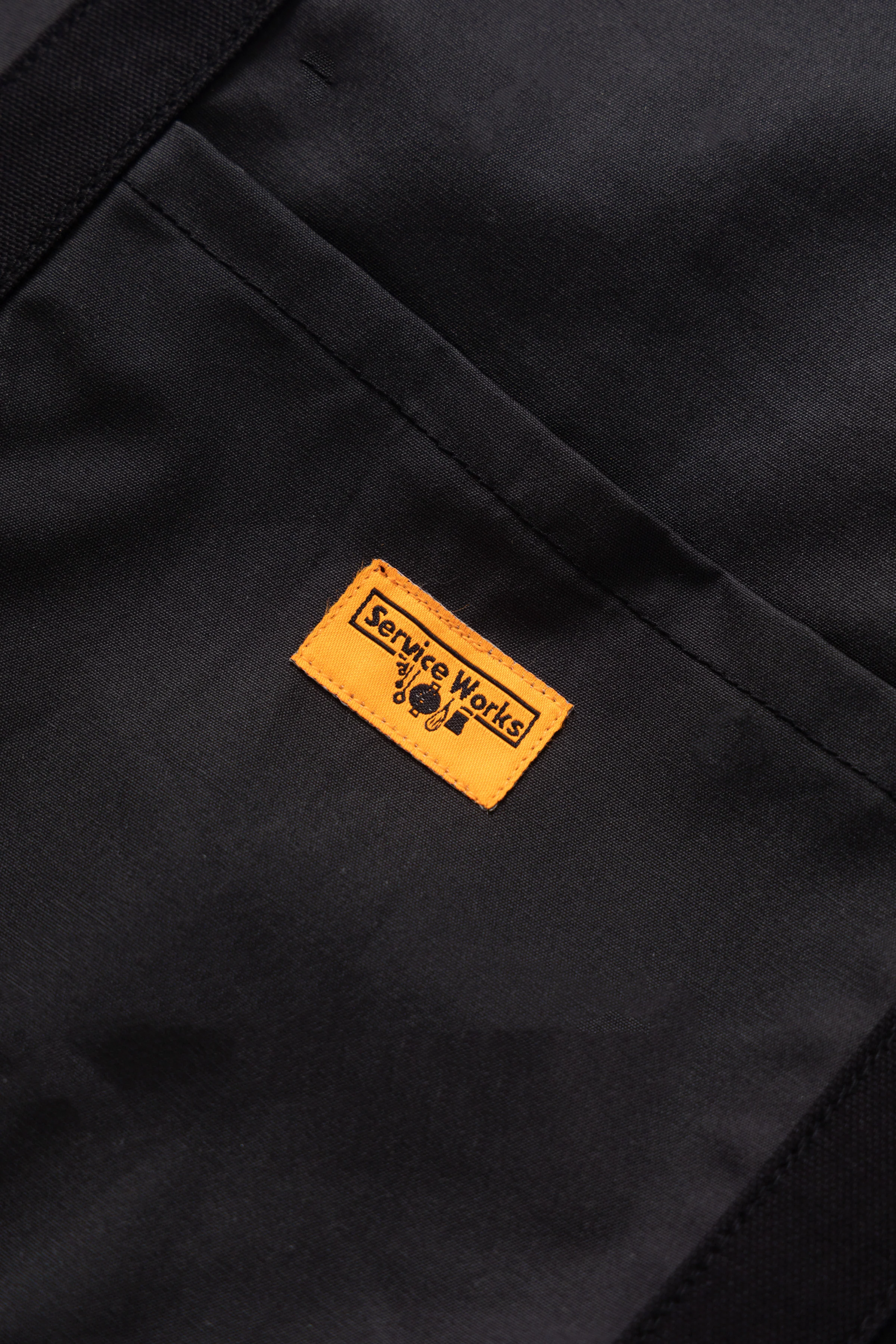 Waxed Cotton Tote Bag - Black - Image 3