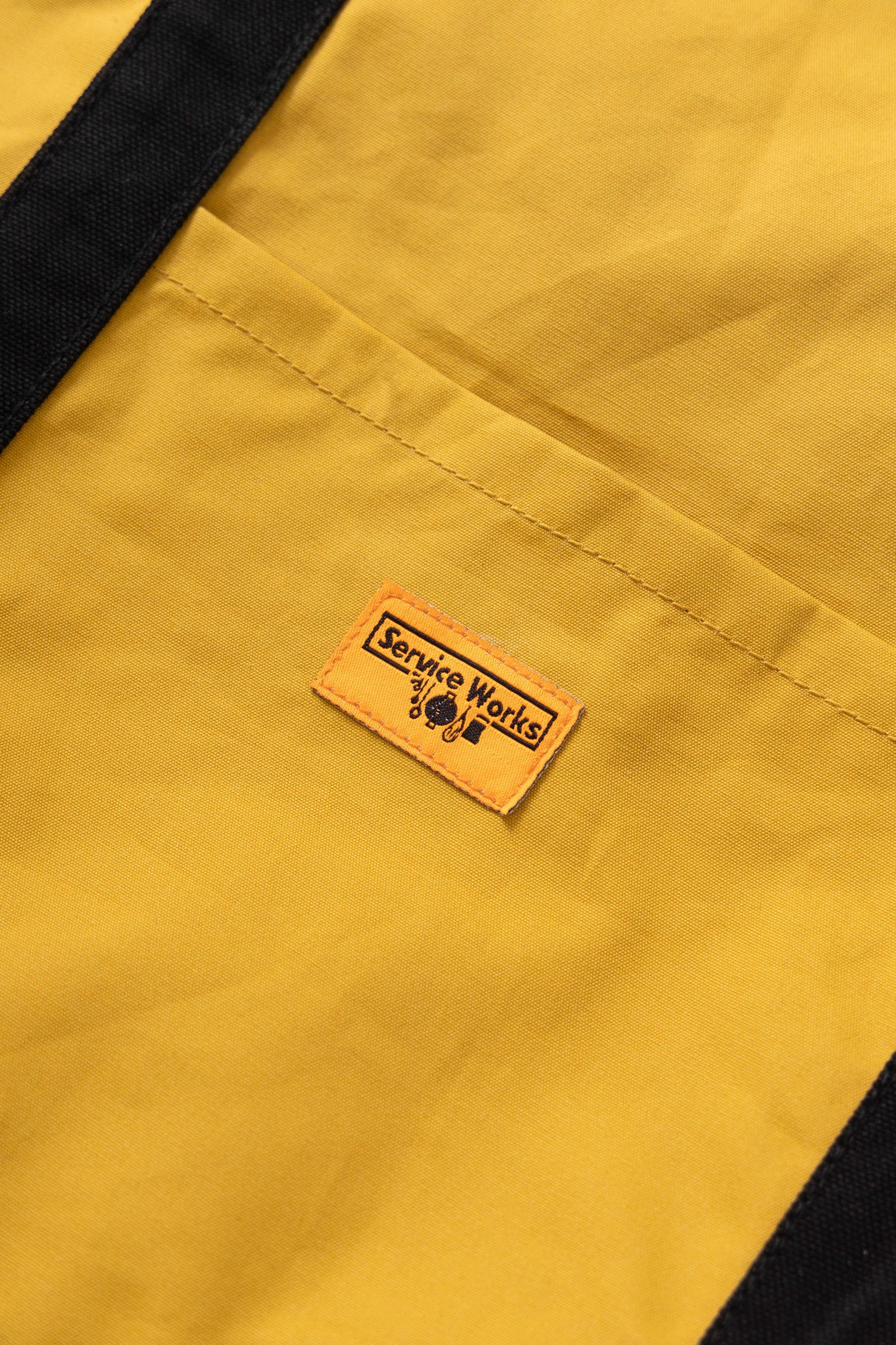 Waxed Cotton Tote Bag - Ochre - Image 3