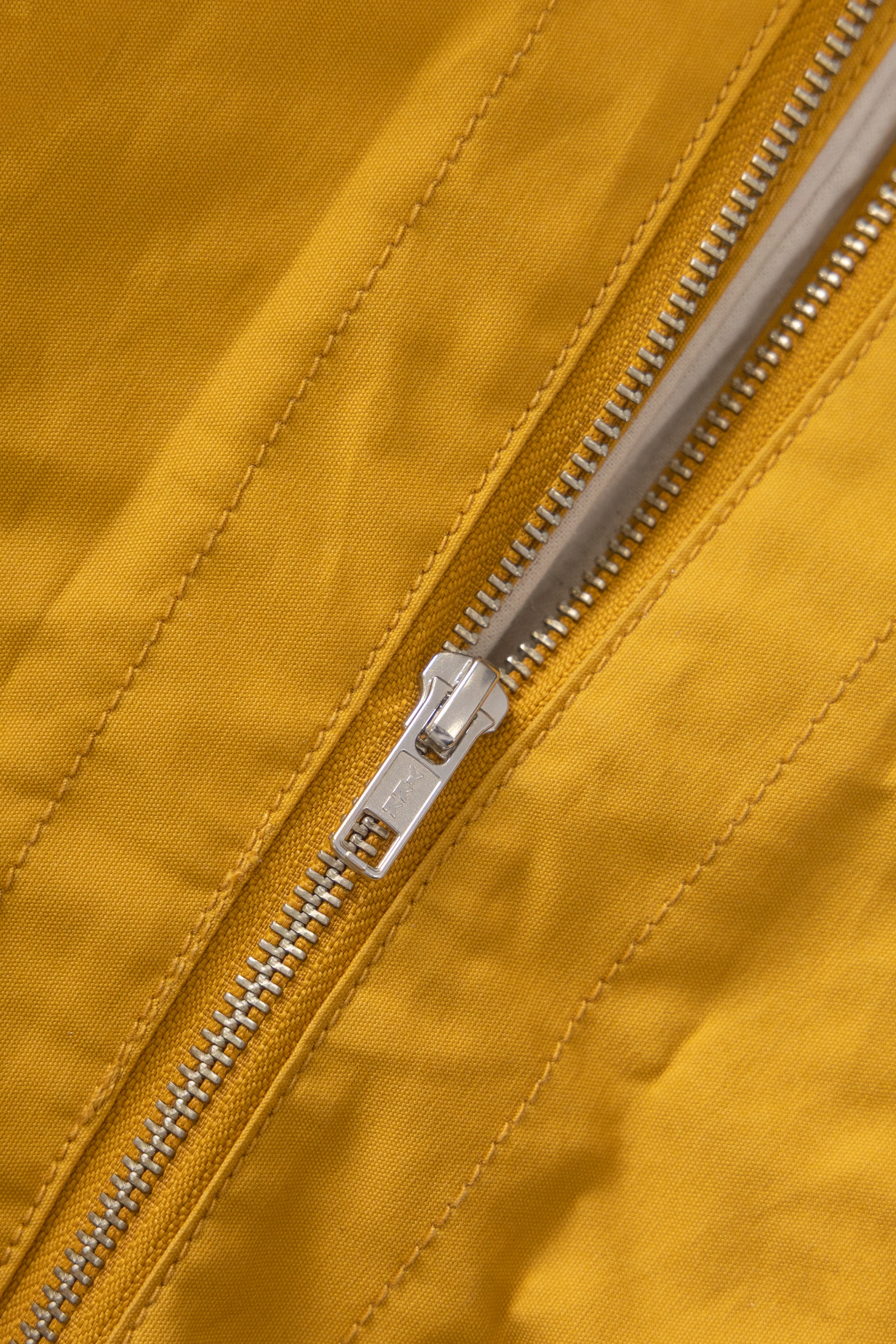 Waxed Cotton Tote Bag - Ochre - Image 4