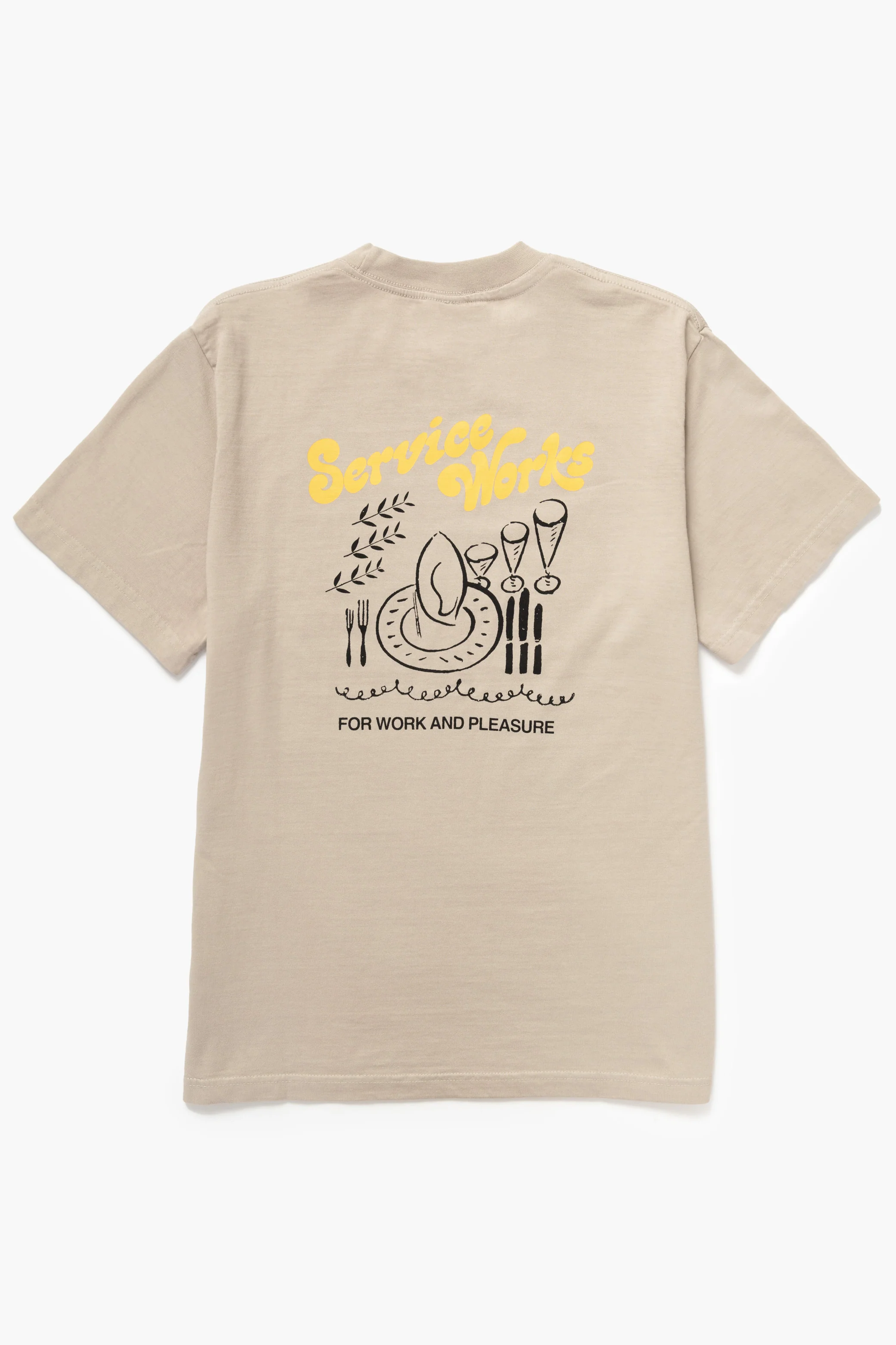 Work + Pleasure Tee - Stone - Image 2