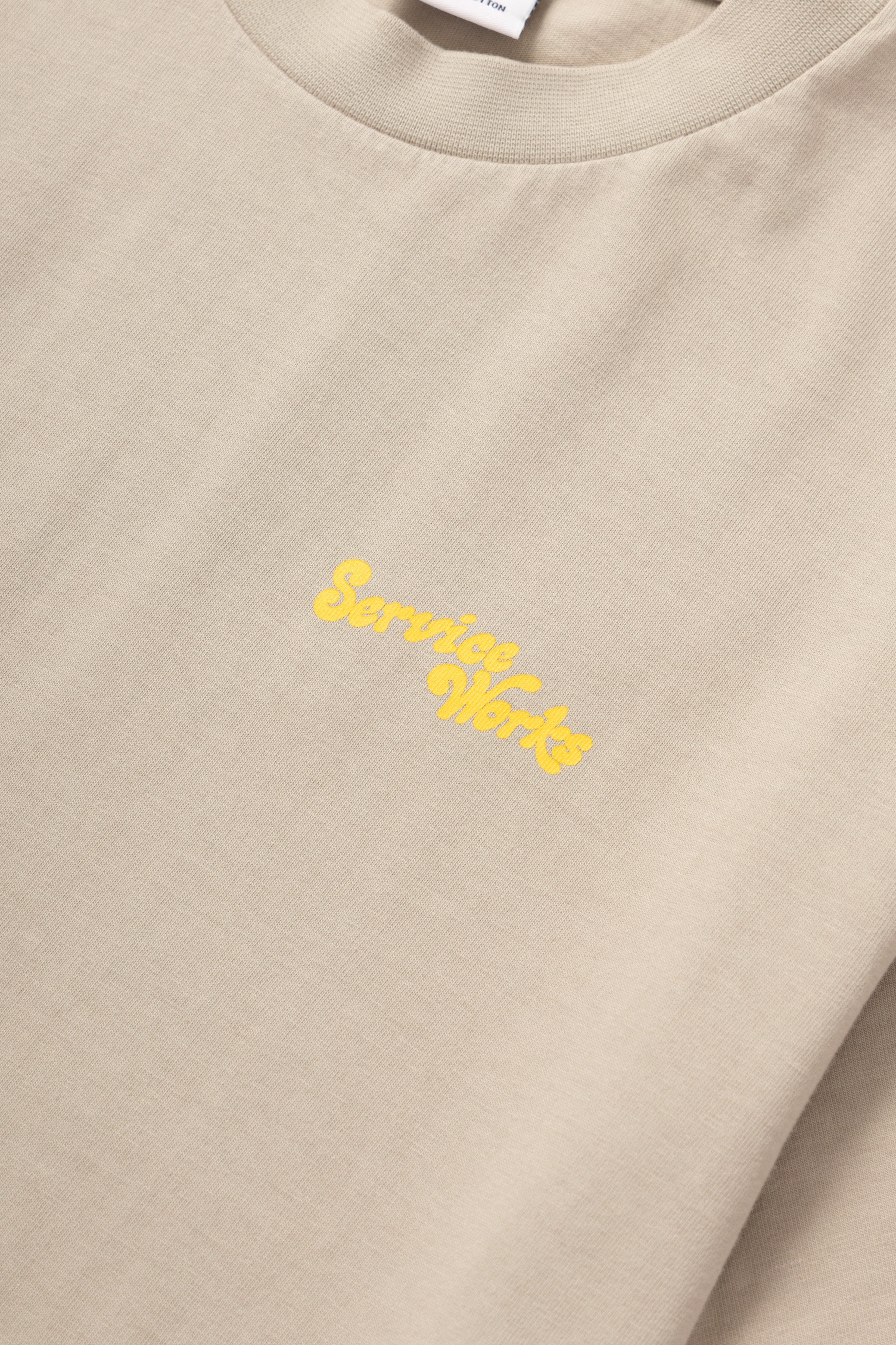 Work + Pleasure Tee - Stone - Image 4