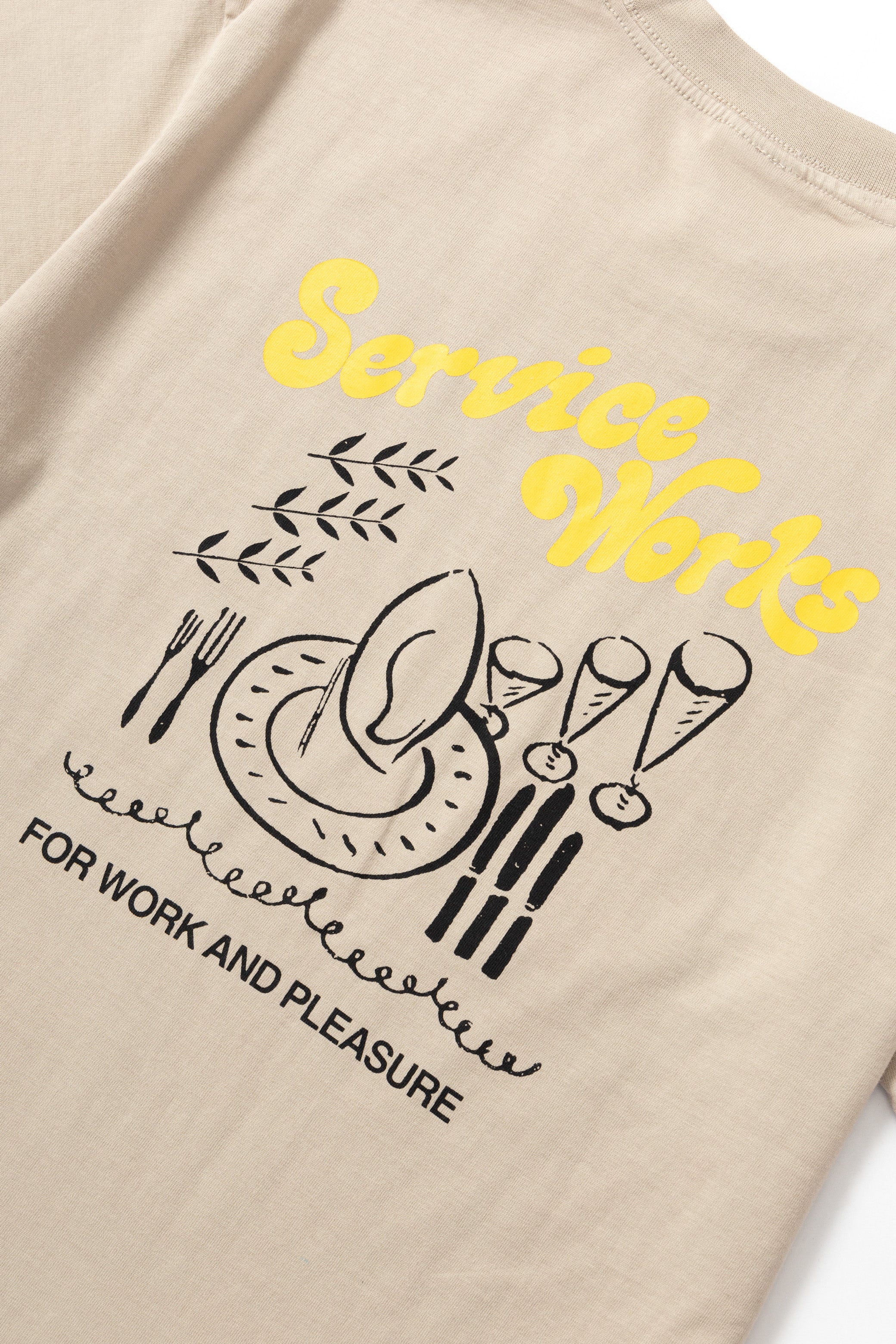 Work + Pleasure Tee - Stone - Image 7