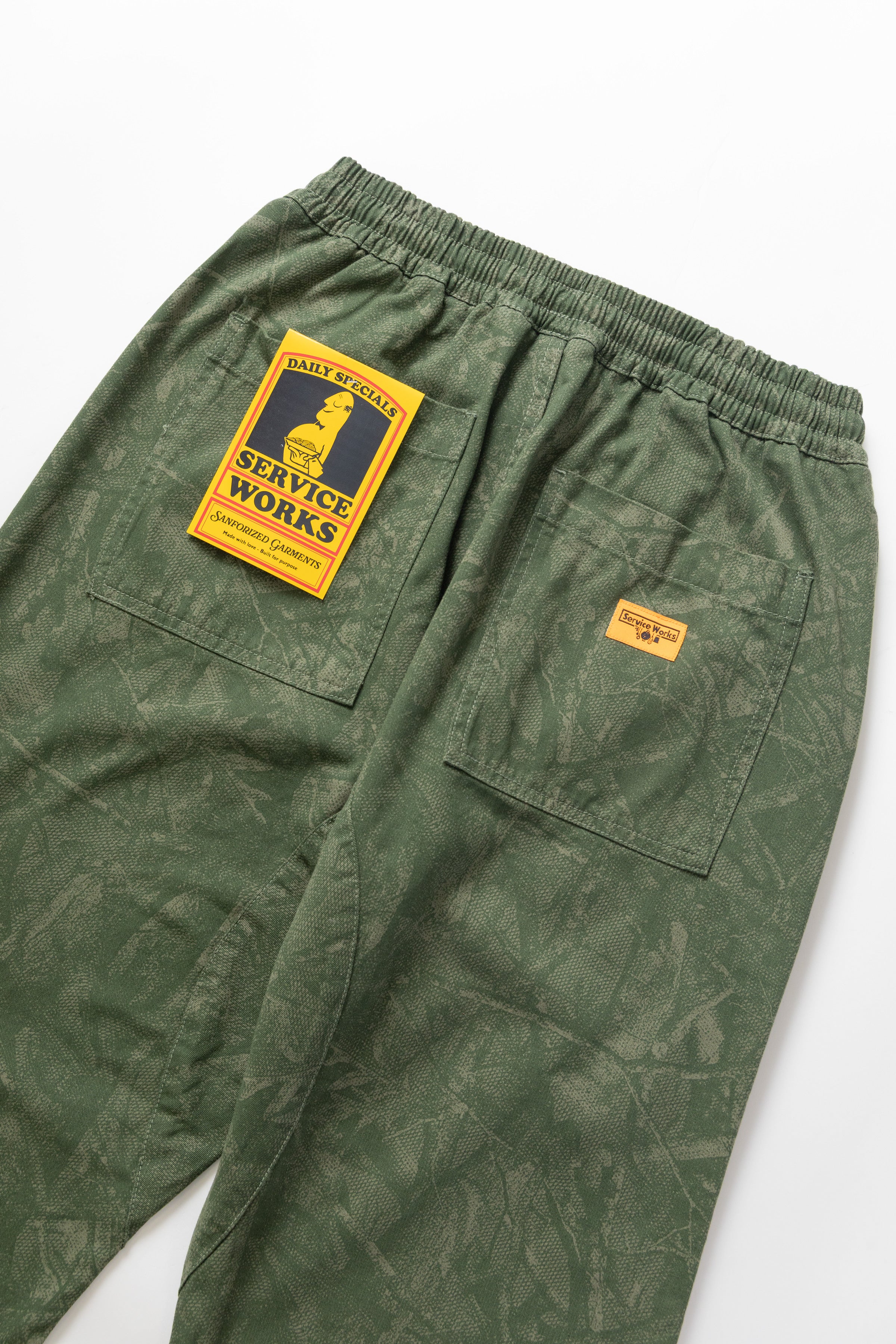 Xerox Camo Chef Pants - Olive - Image 4