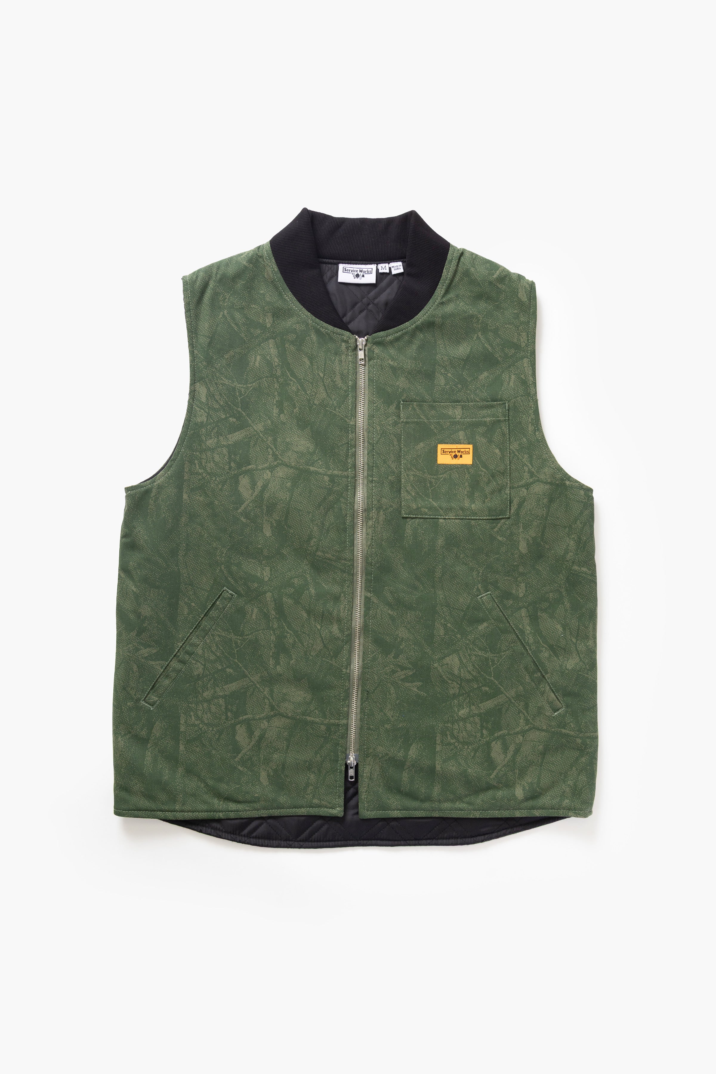 Xerox Camo Padded Work Vest - Olive