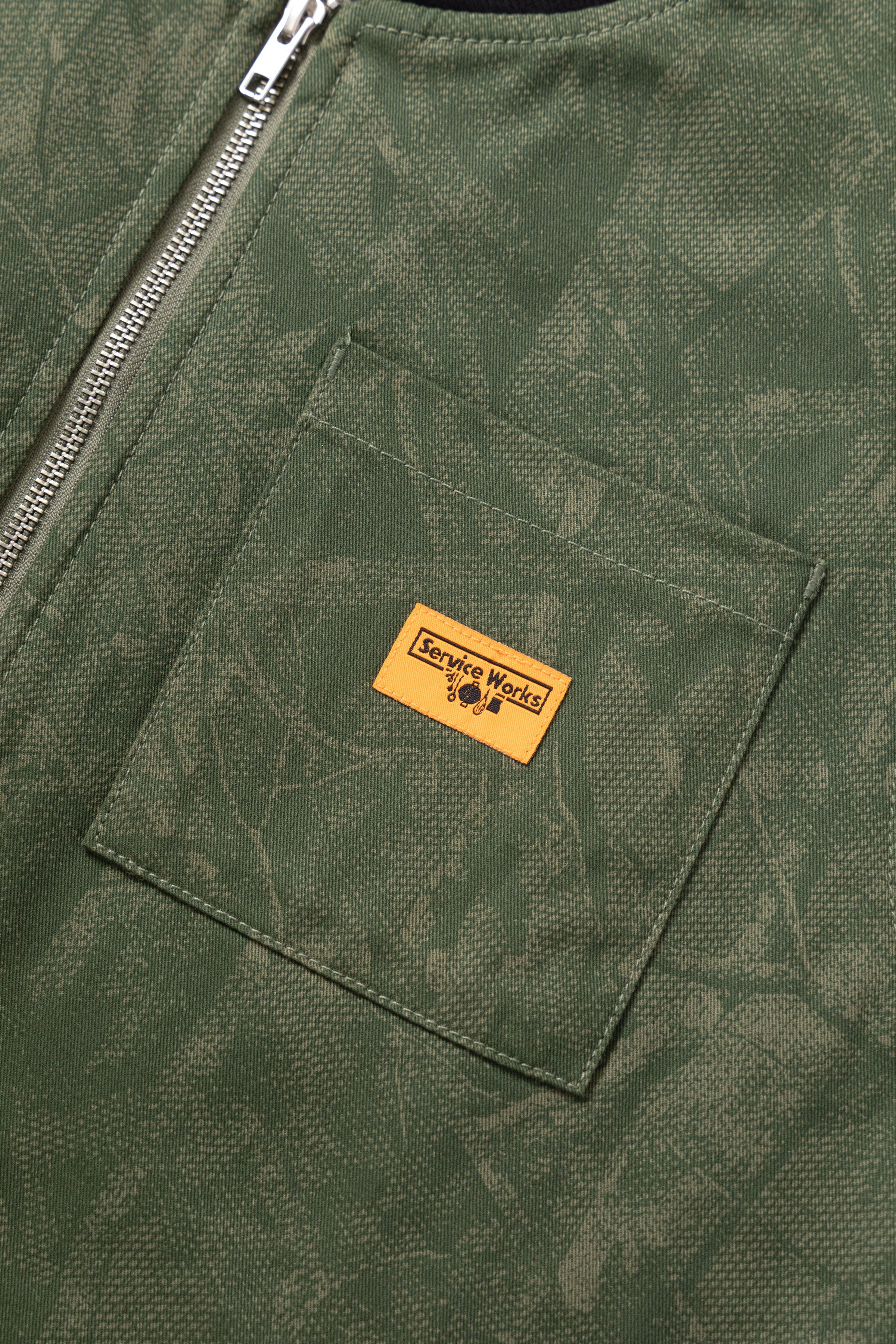 Xerox Camo Padded Work Vest - Olive - Image 3