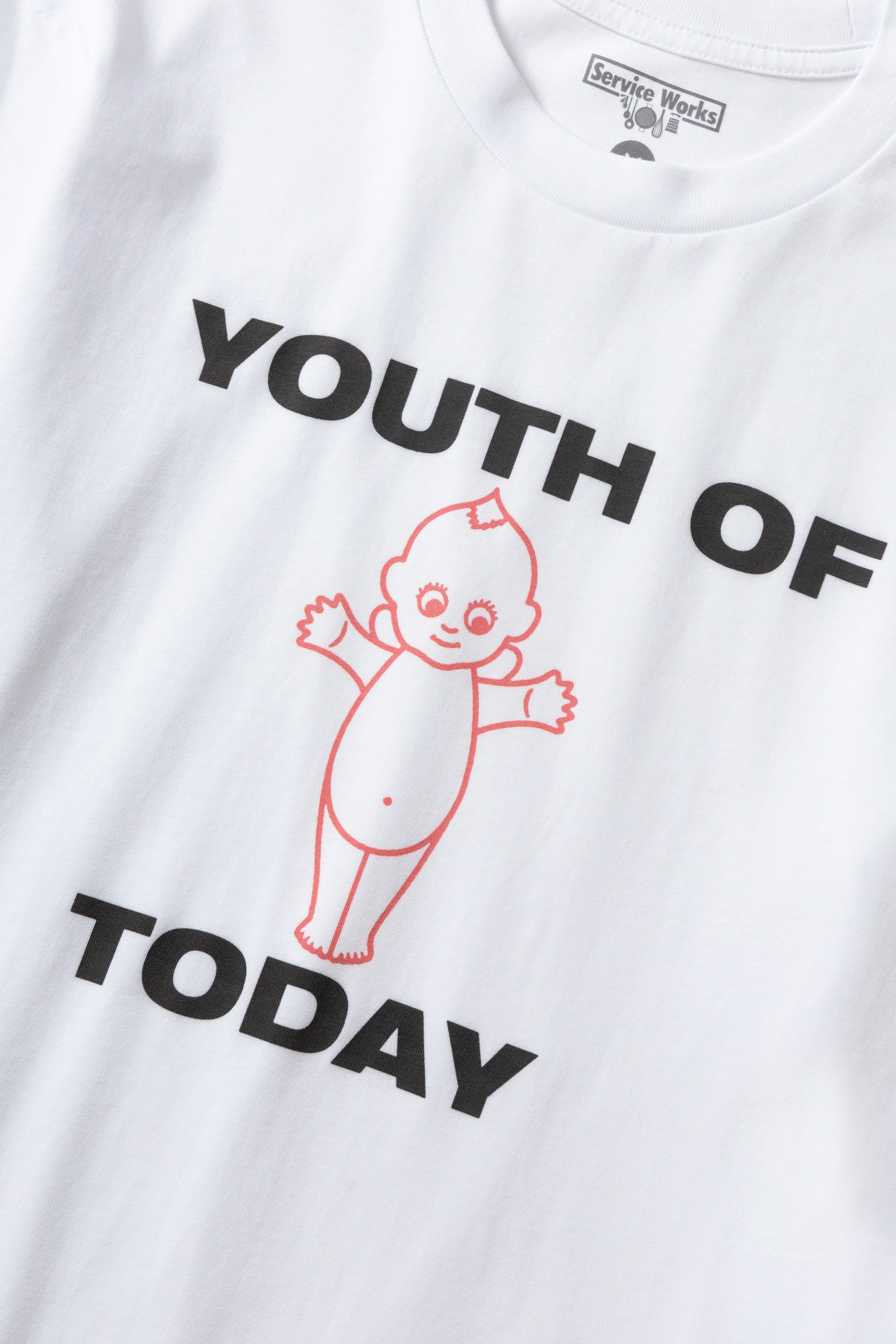 Kewpie Youth Tee - White - Image 2